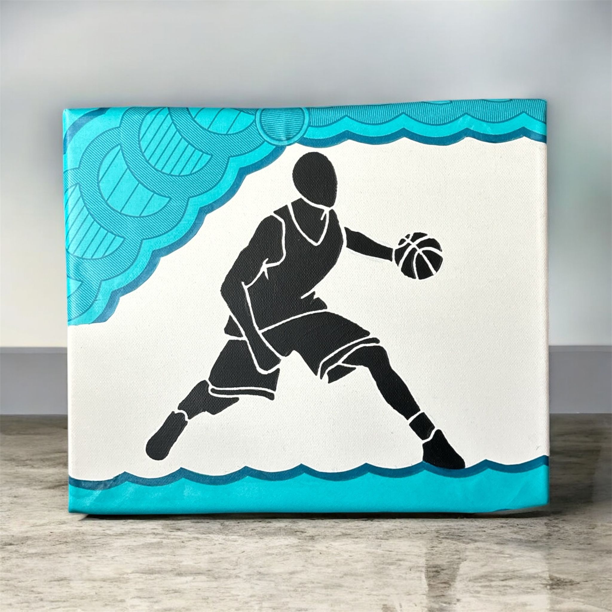 Tableau Basket Silhouette