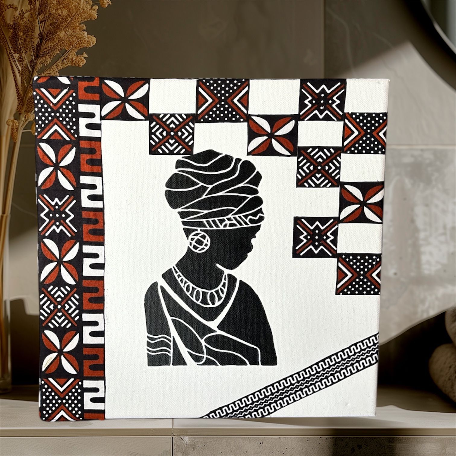 Portrait Africain Abstrait