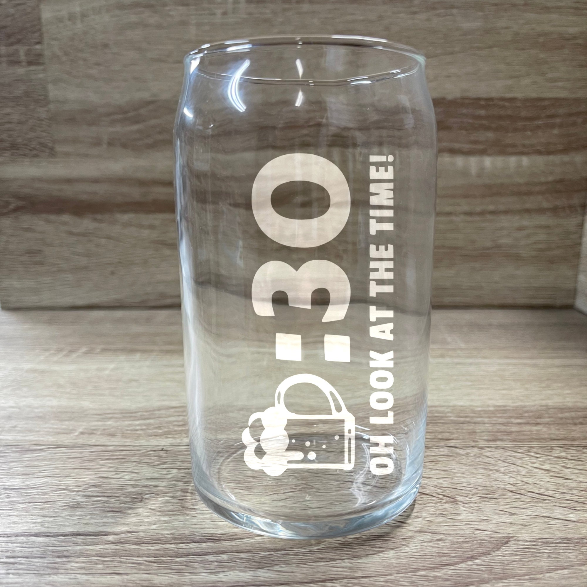 Beer 30 drinking glass, made in the USA, Beer Can glass, Funny, wedding gift, fathers day, birthday, 16oz