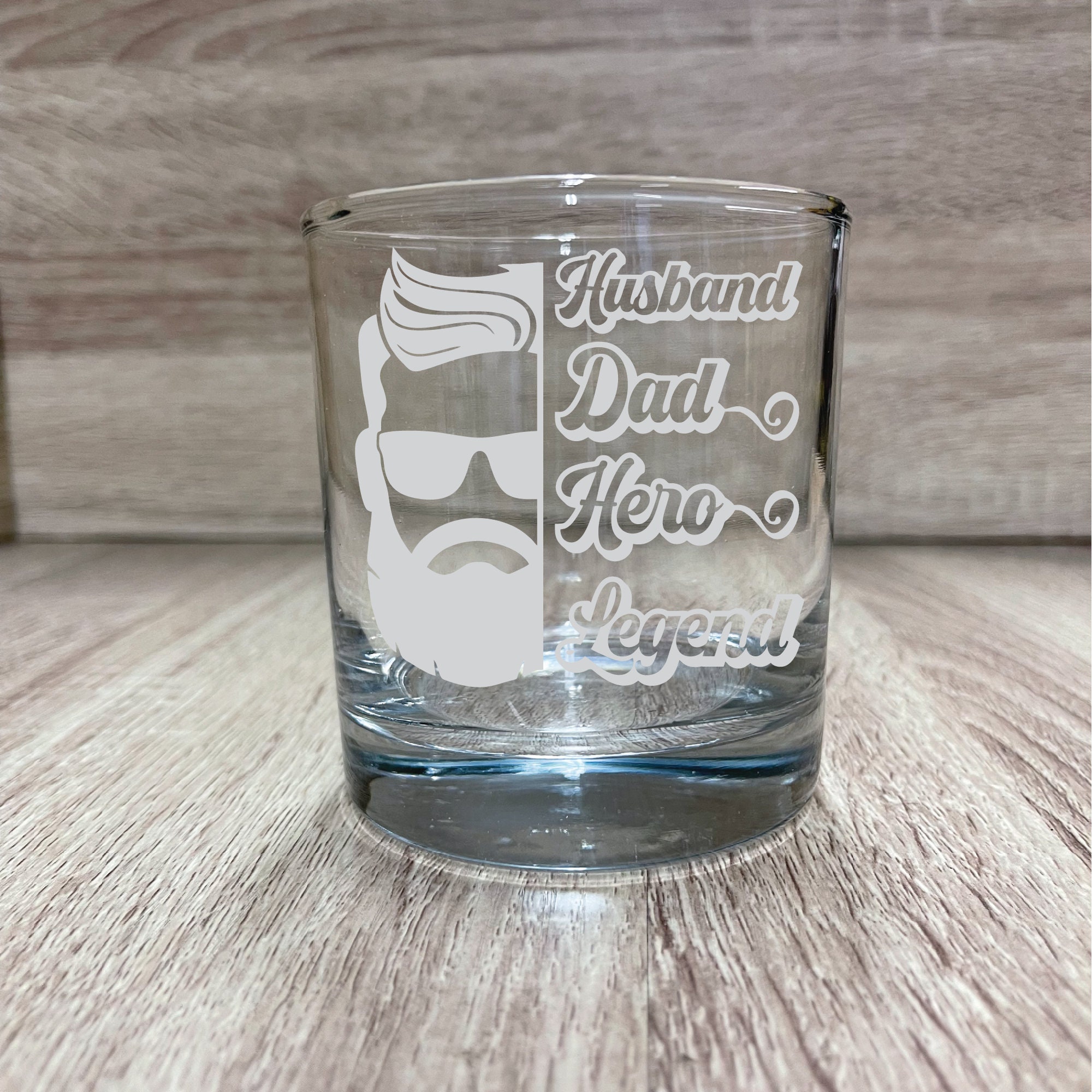 Funny Fathers Day drinking glass, made in the USA, whiskey glass, Gift, fathers day, Gift for him, Dad, Hero, birthday,  11oz