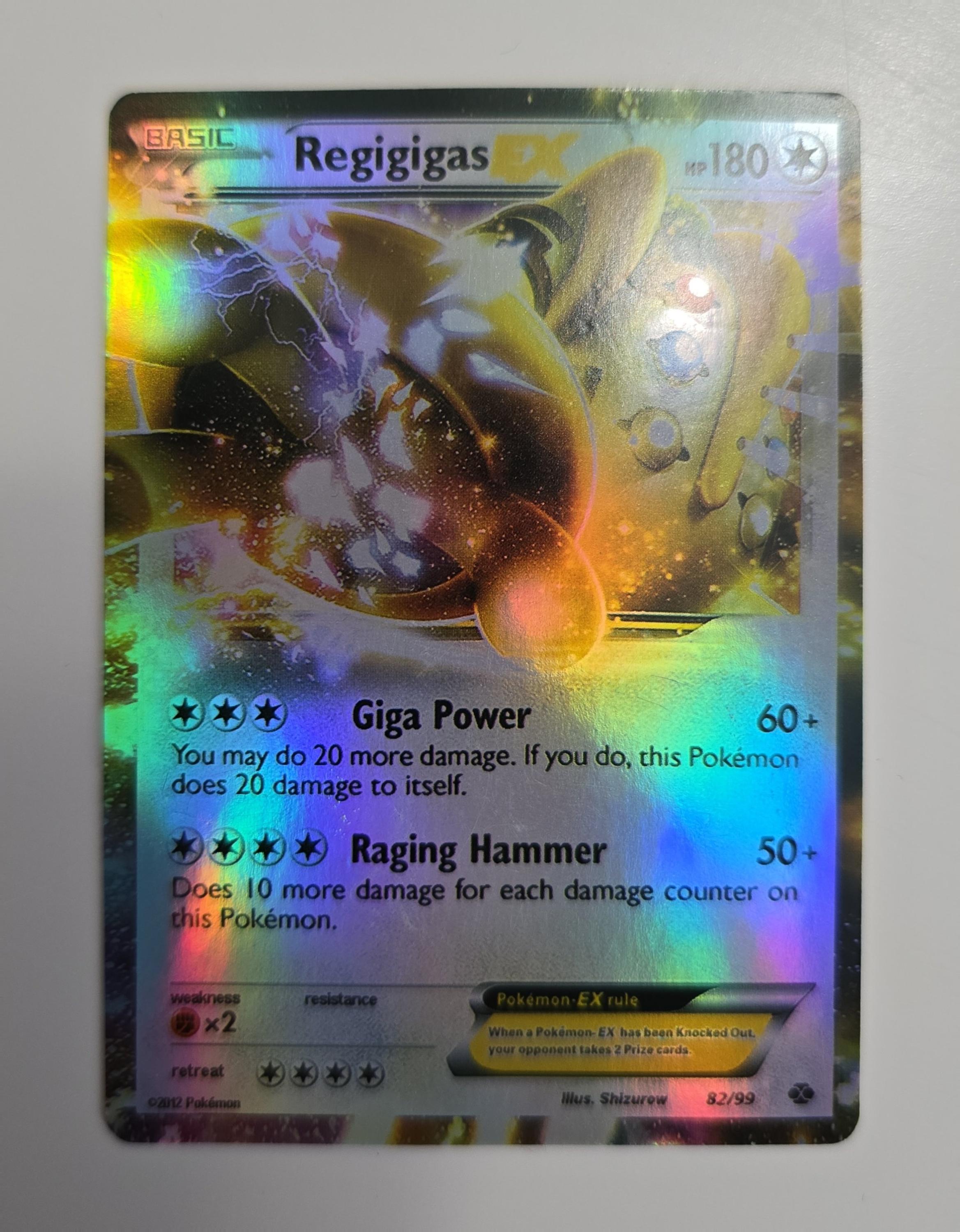 Regigigas EX – 2012 Pokémon TCG Next Destinies #82/99 | Ultra Rare Full Art Holo
