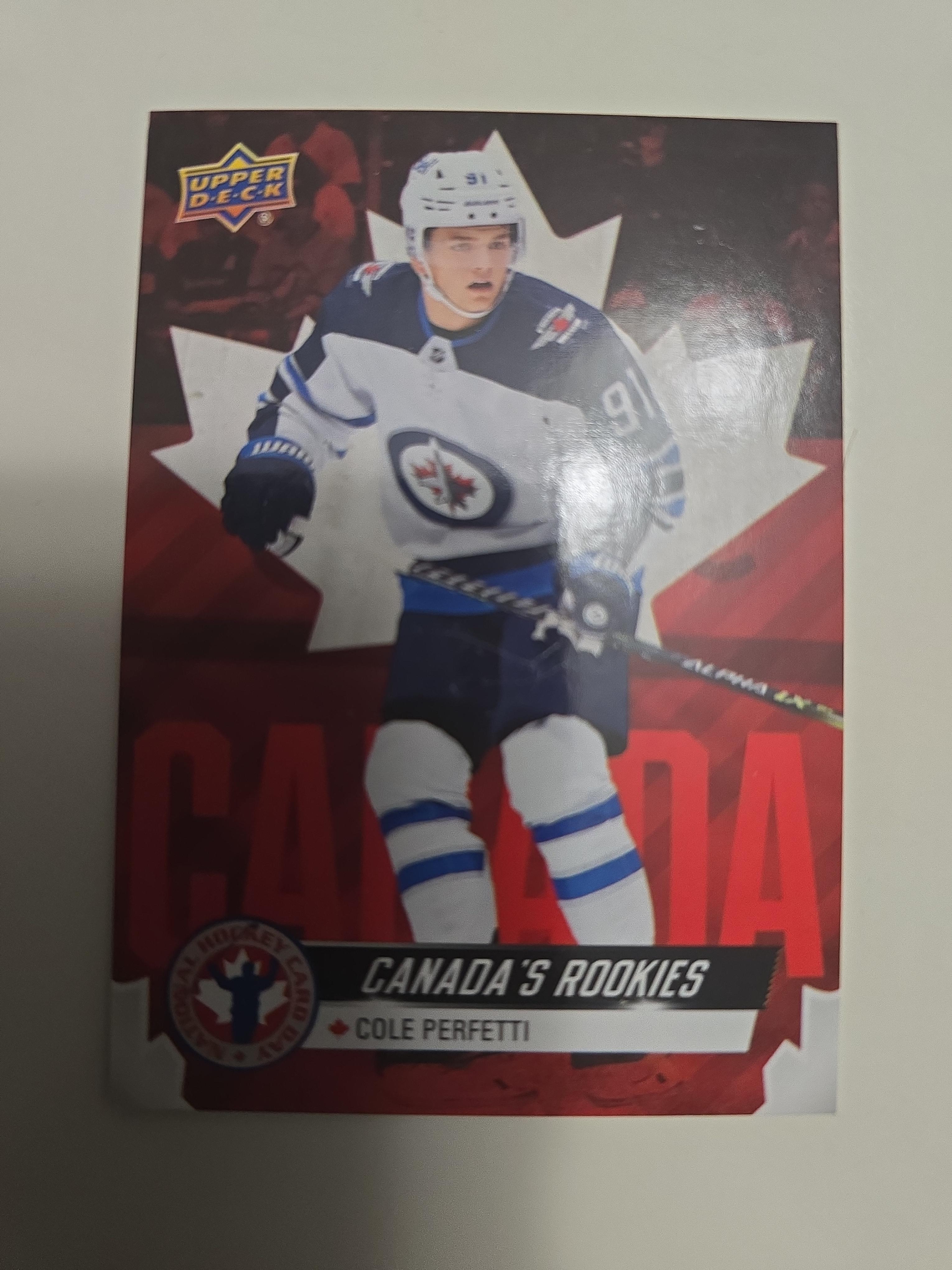 2022 Upper Deck National Hockey Card Day Cole Perfetti CAN-4 – Canada’s Rookies | Winnipeg Jets