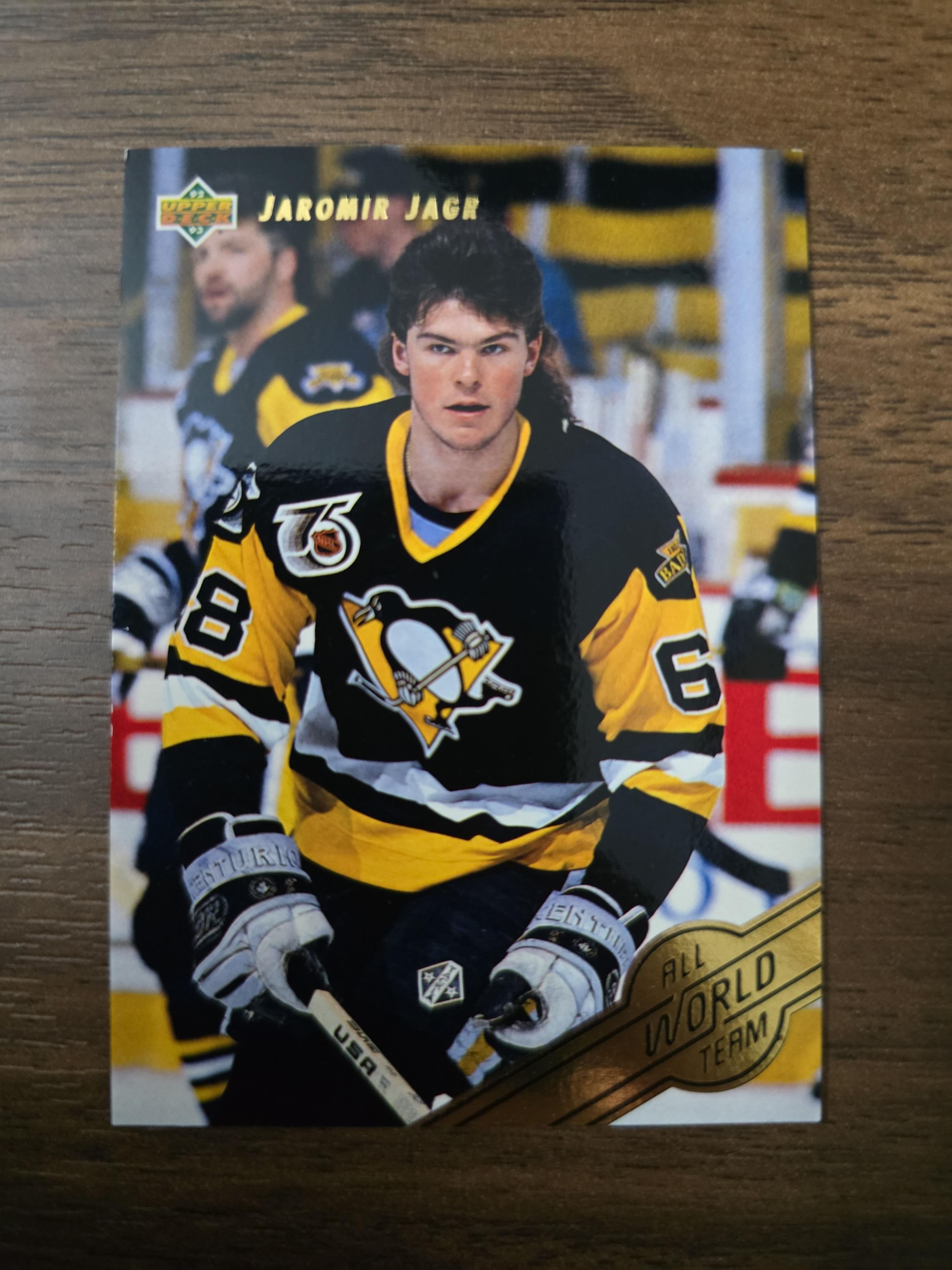 1992–93 Upper Deck Jaromir Jagr All-World Team W3 – Pittsburgh Penguins | Early Career Star