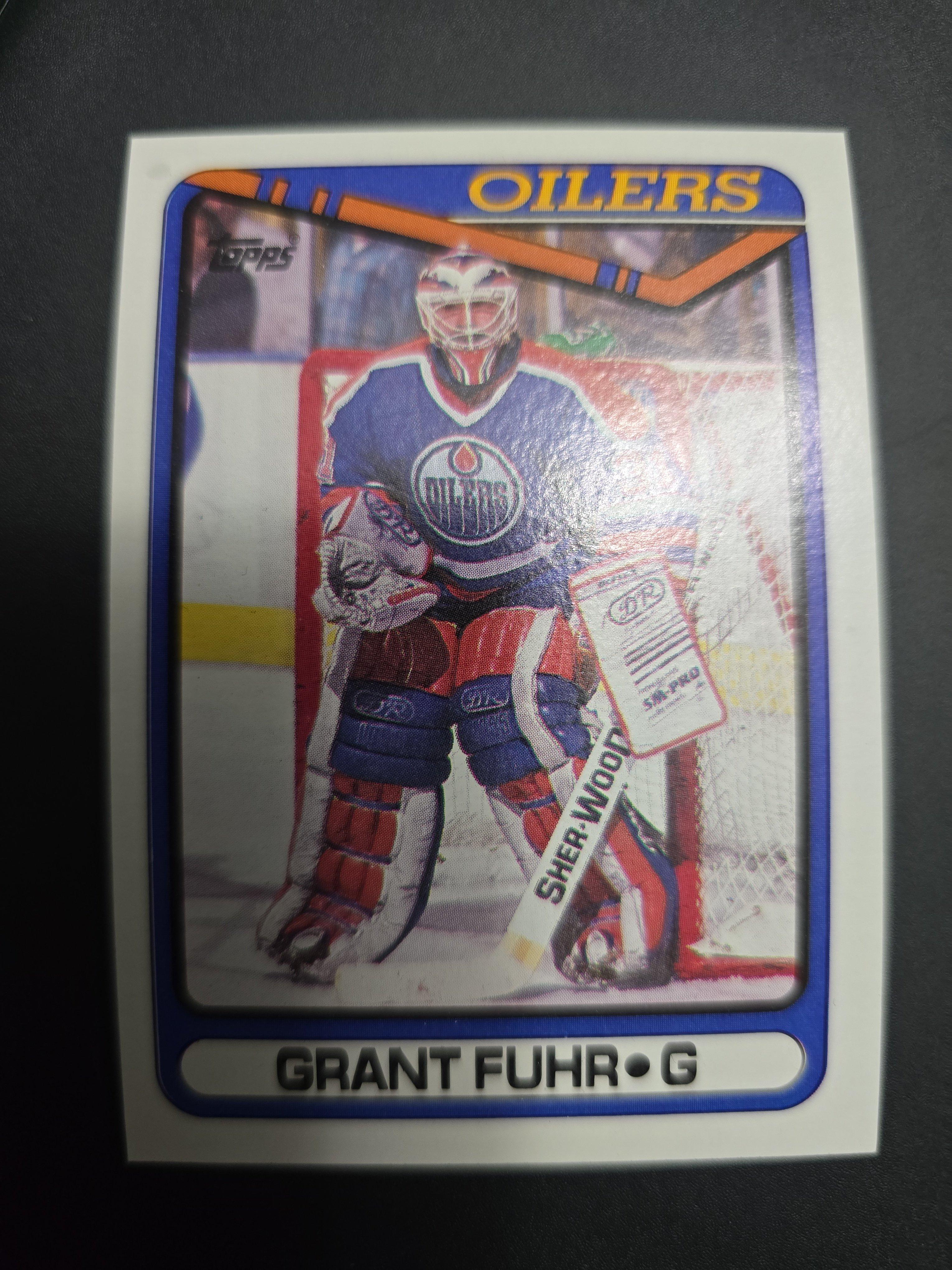 1990-91 Topps Grant Fuhr #321 – Edmonton Oilers Hall of Fame Goalie