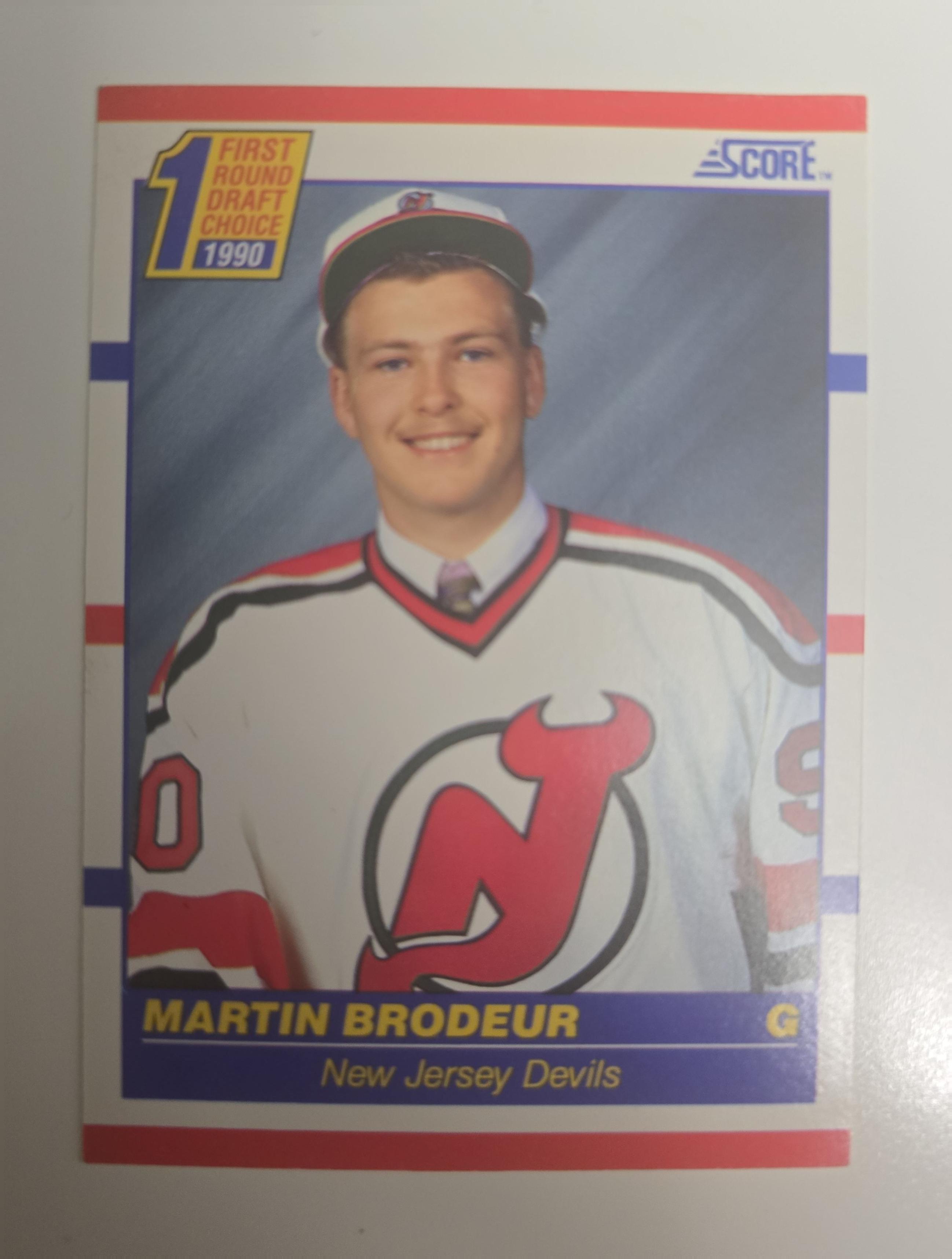 1990 Score Martin Brodeur Rookie Card #439 – New Jersey Devils | First-Round Draft Pick