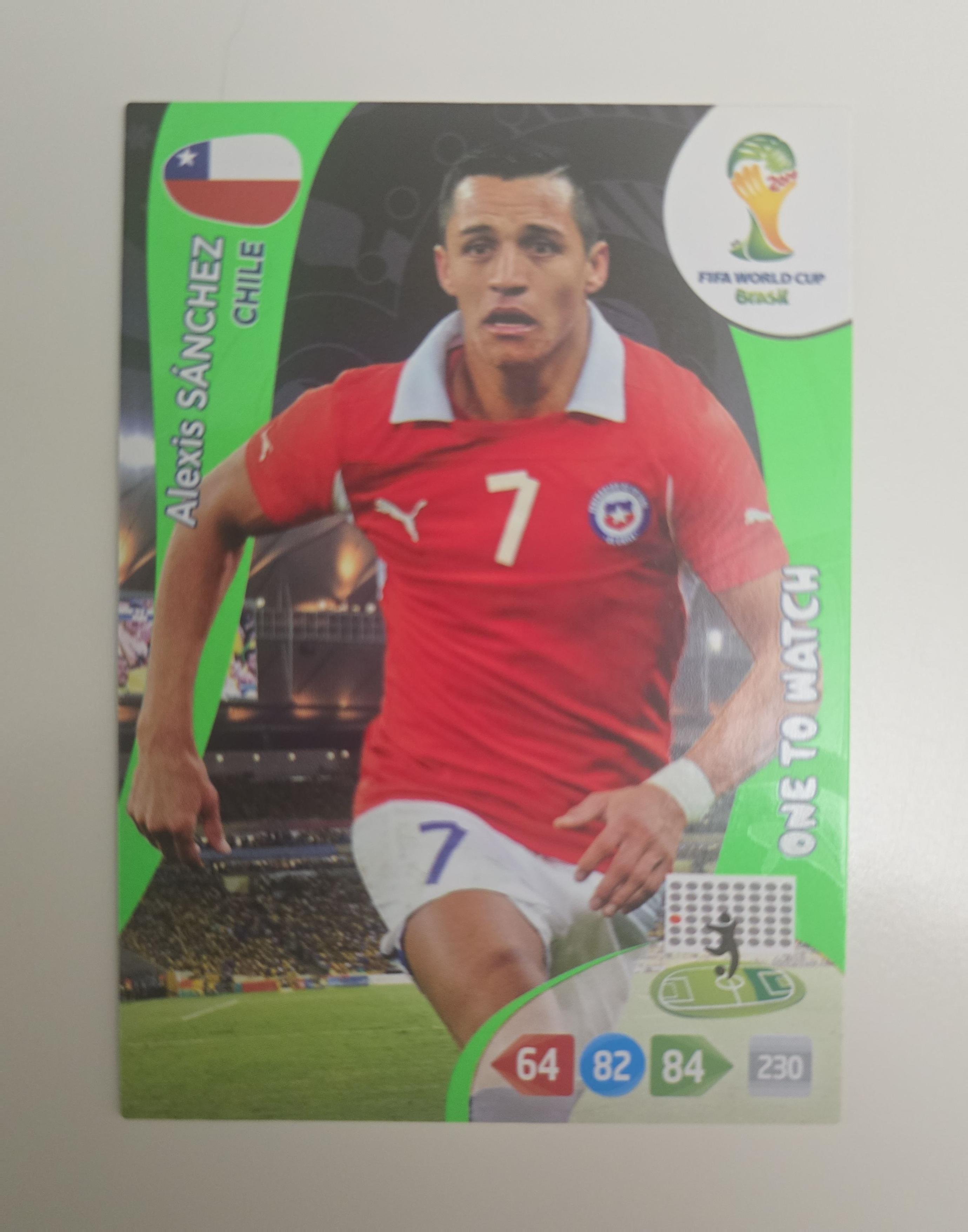 Alexis Sánchez – Chile | 2014 Panini Adrenalyn XL FIFA World Cup Brasil “One to Watch” Card