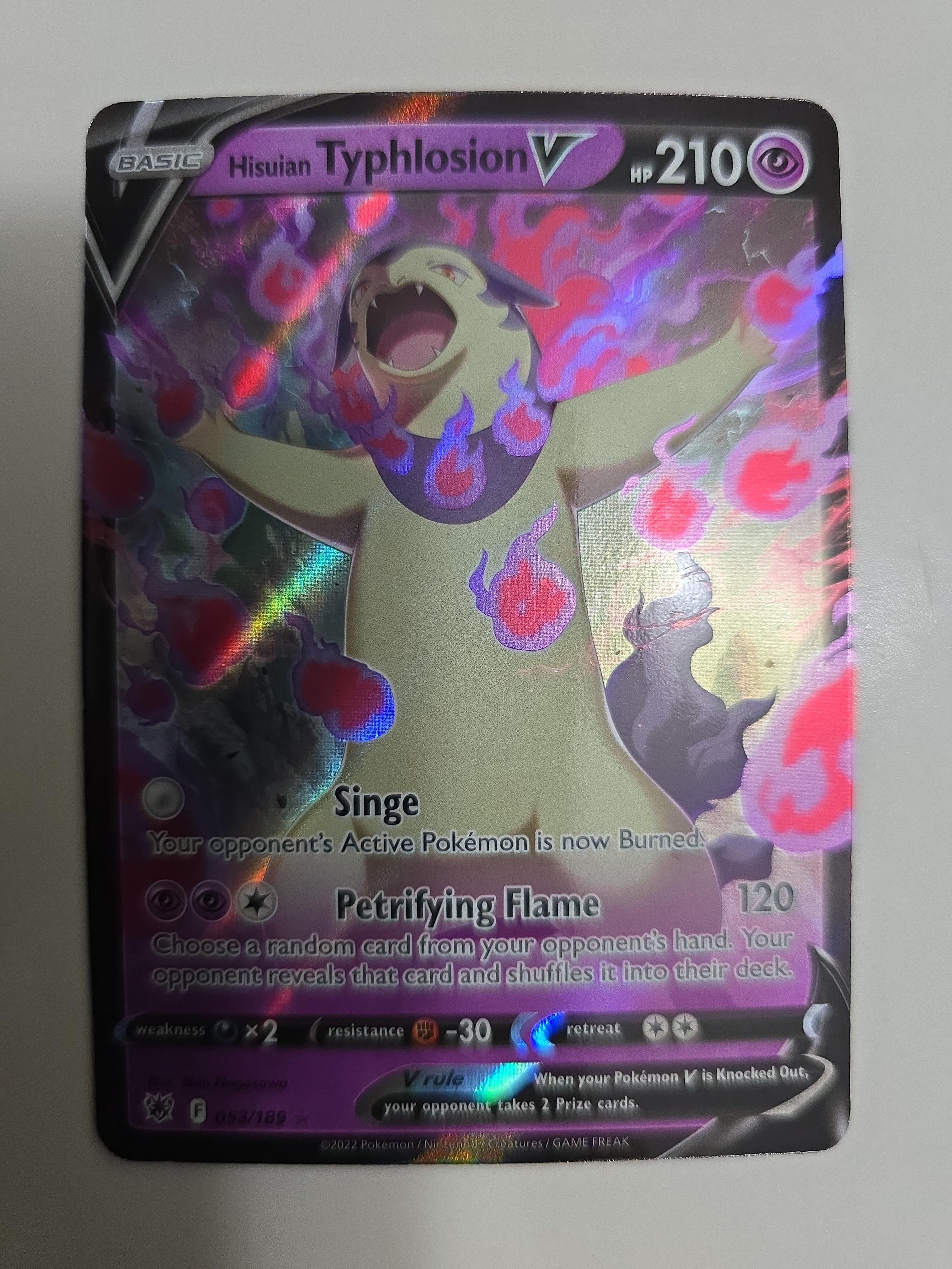 Hisuian Typhlosion V – 053/189 – Astral Radiance – Full Art Holo
