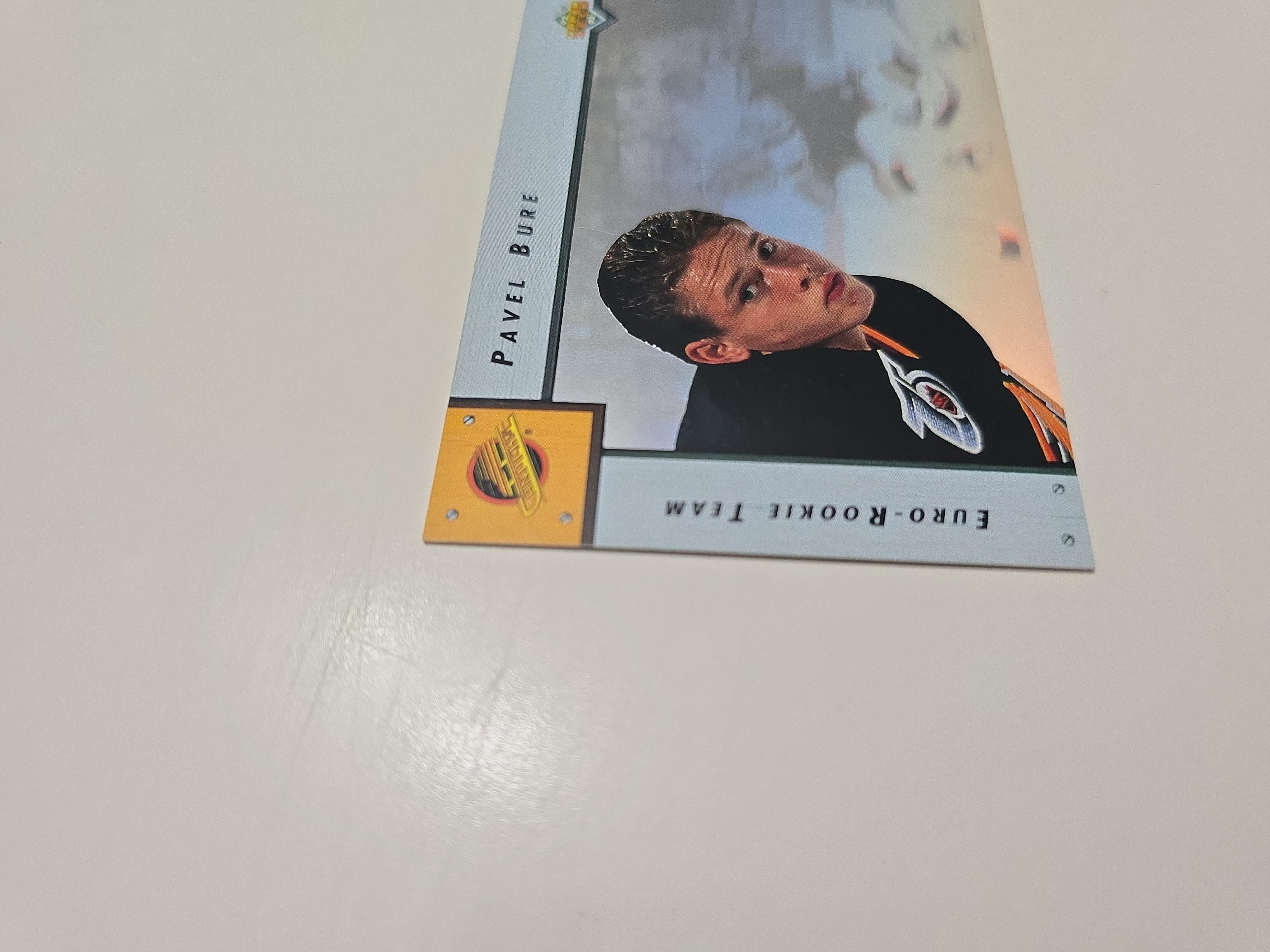 1992–93 Upper Deck Pavel Bure Euro-Rookie Team (ERT1) – Vancouver Canucks | Rookie Insert
