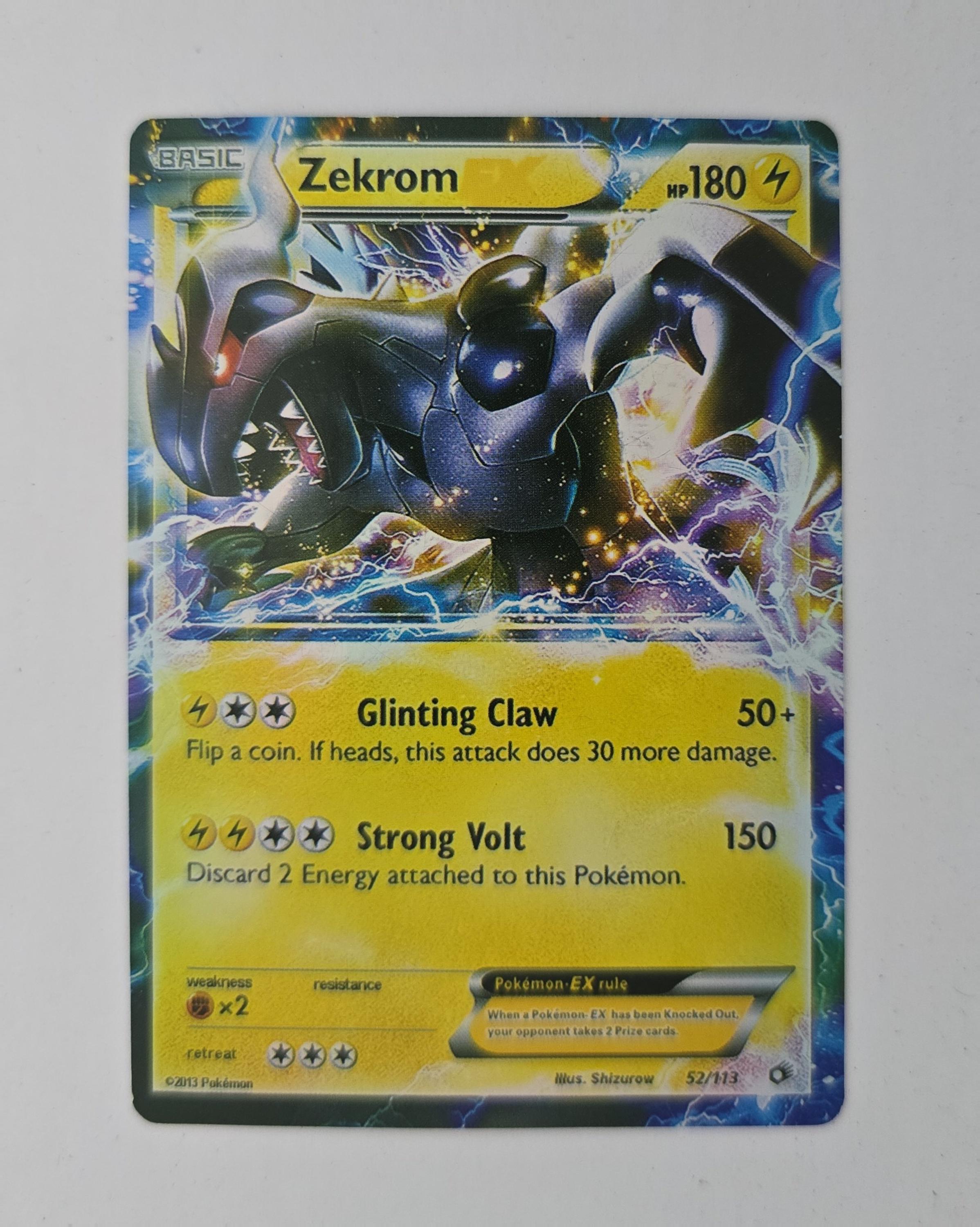 Zekrom EX – 52/113 – BW: Legendary Treasures – Holo Pokémon EX