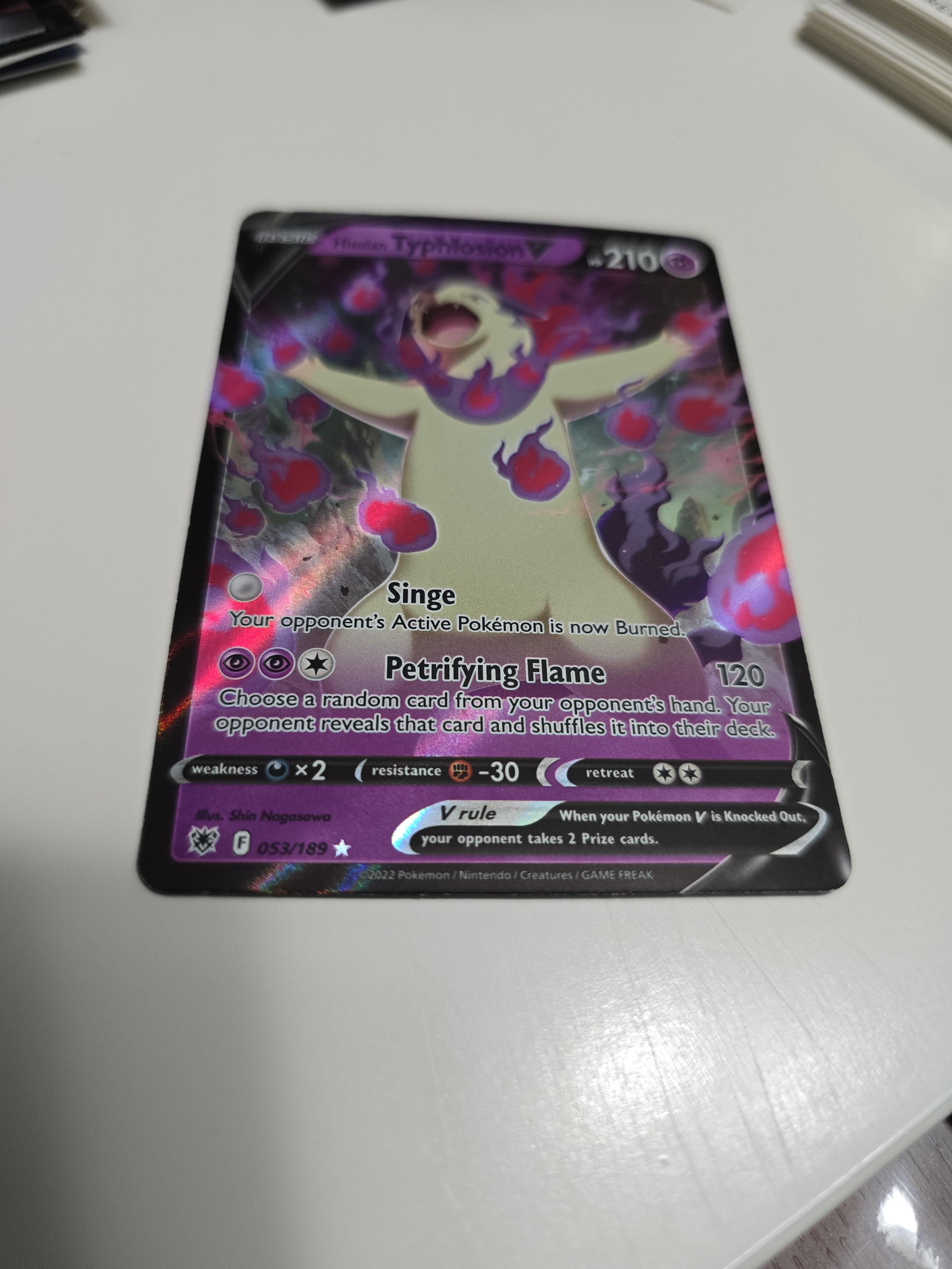 Hisuian Typhlosion V – 053/189 – Astral Radiance – Full Art Holo