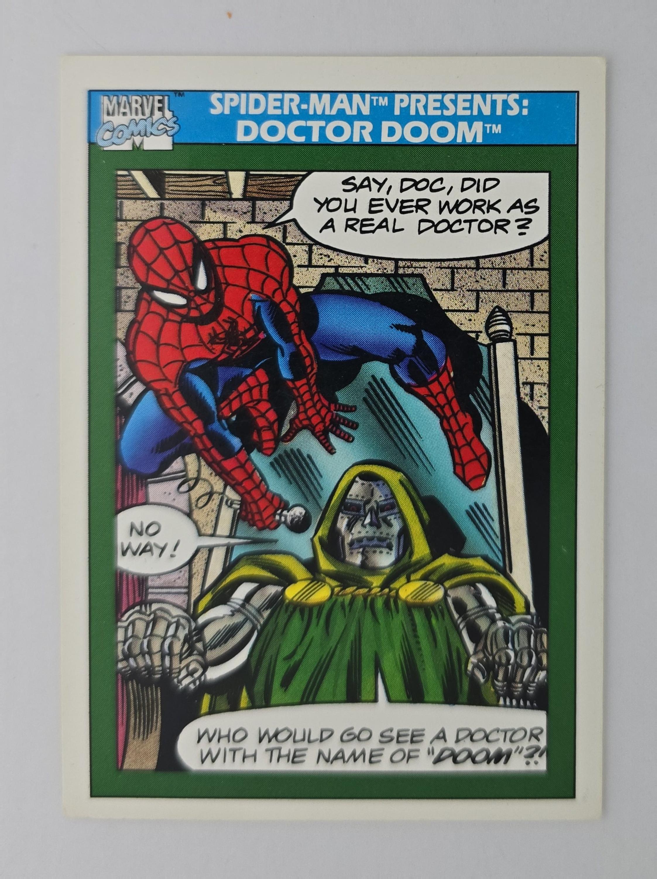 Doctor Doom – 1990 Marvel Spider-Man Presents #150 – Impel Marvel Comics Card
