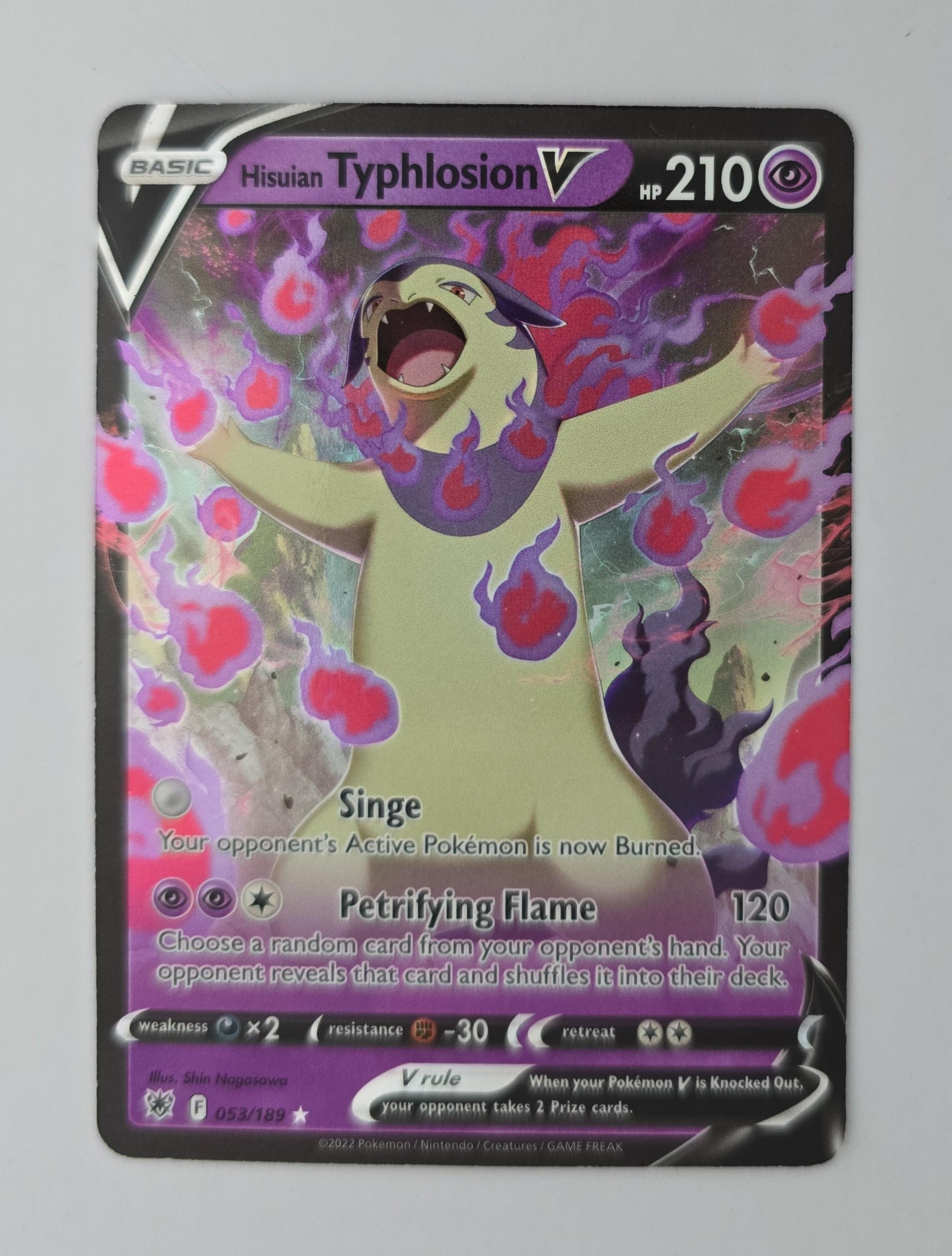 Hisuian Typhlosion V – 053/189 – Astral Radiance – Full Art Holo