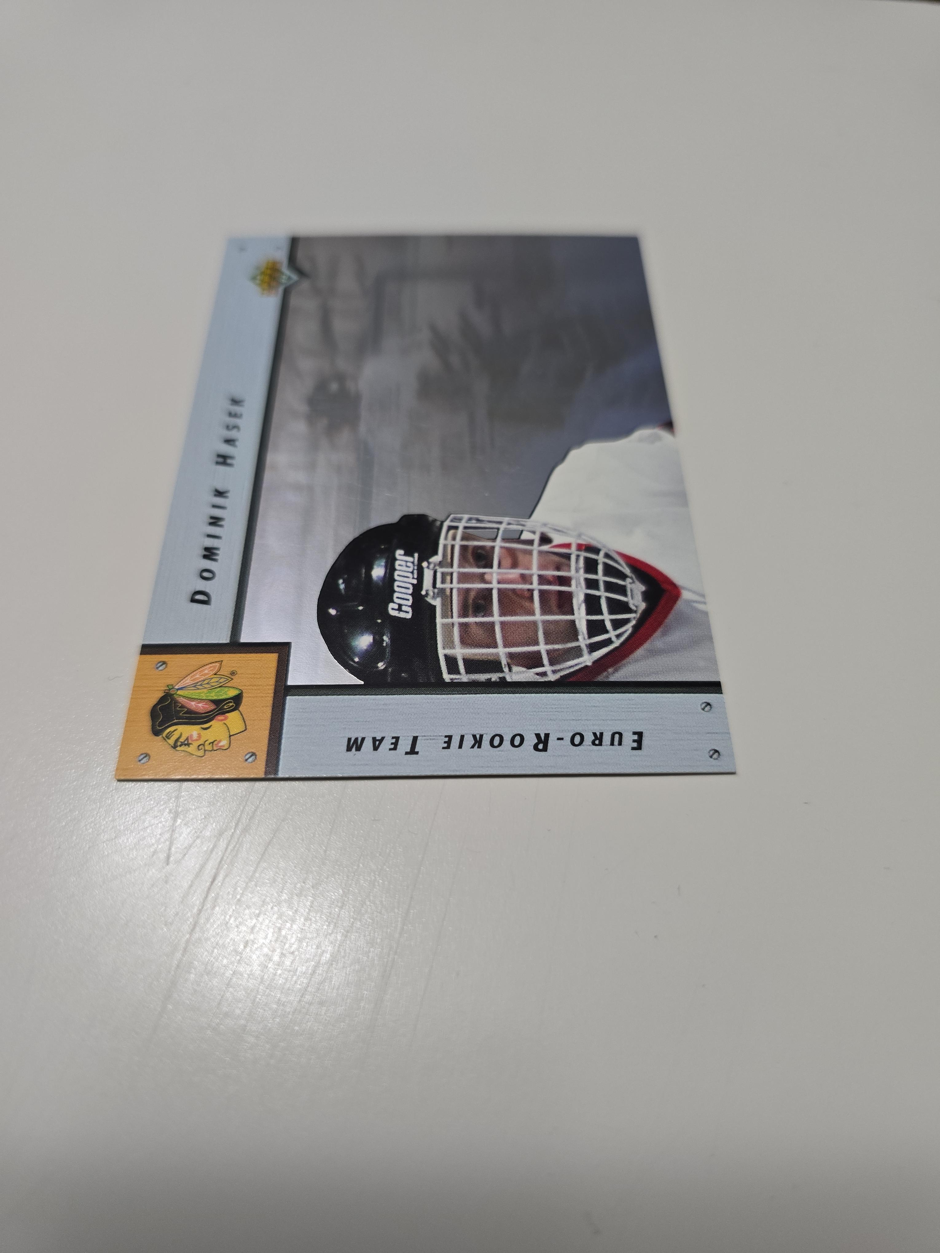 1992–93 Upper Deck Dominik Hašek Euro-Rookie Team ERT3 – Chicago Blackhawks | HOF Goalie 