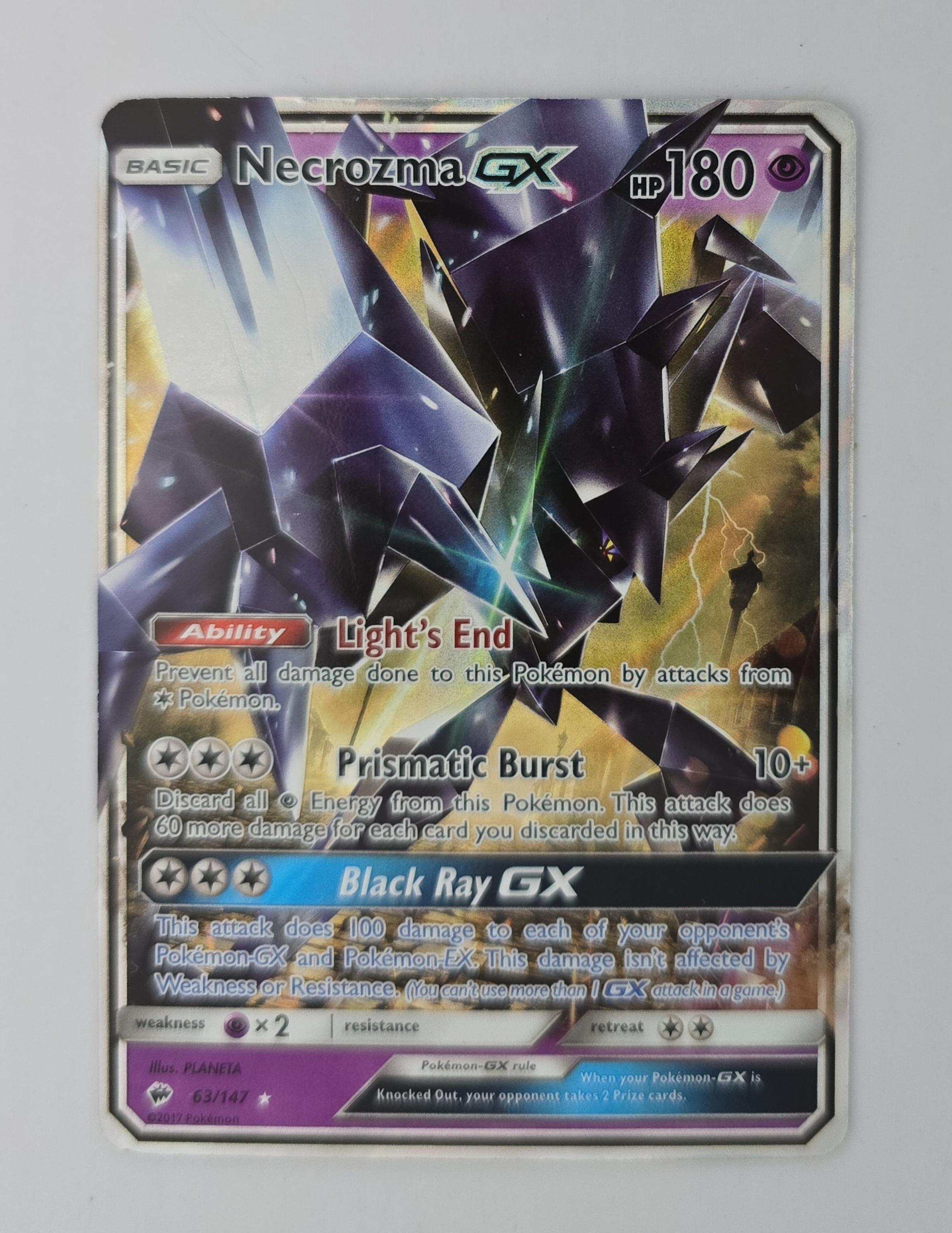Necrozma GX – 63/147 – Burning Shadows – Ultra Rare Holo