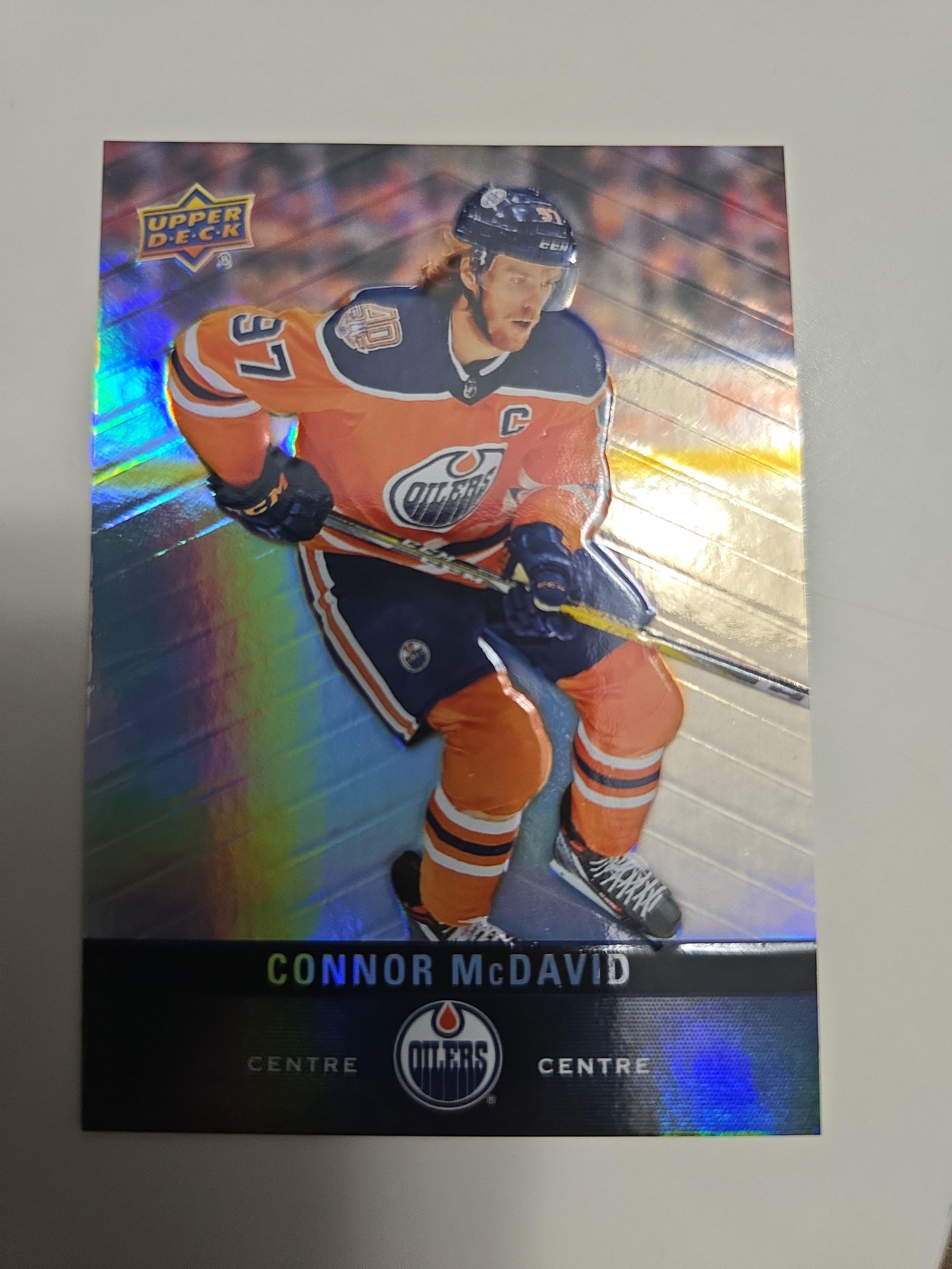 2019-20 Upper Deck Tim Hortons Connor McDavid Holographic Base Card #97 – Edmonton Oilers Captain