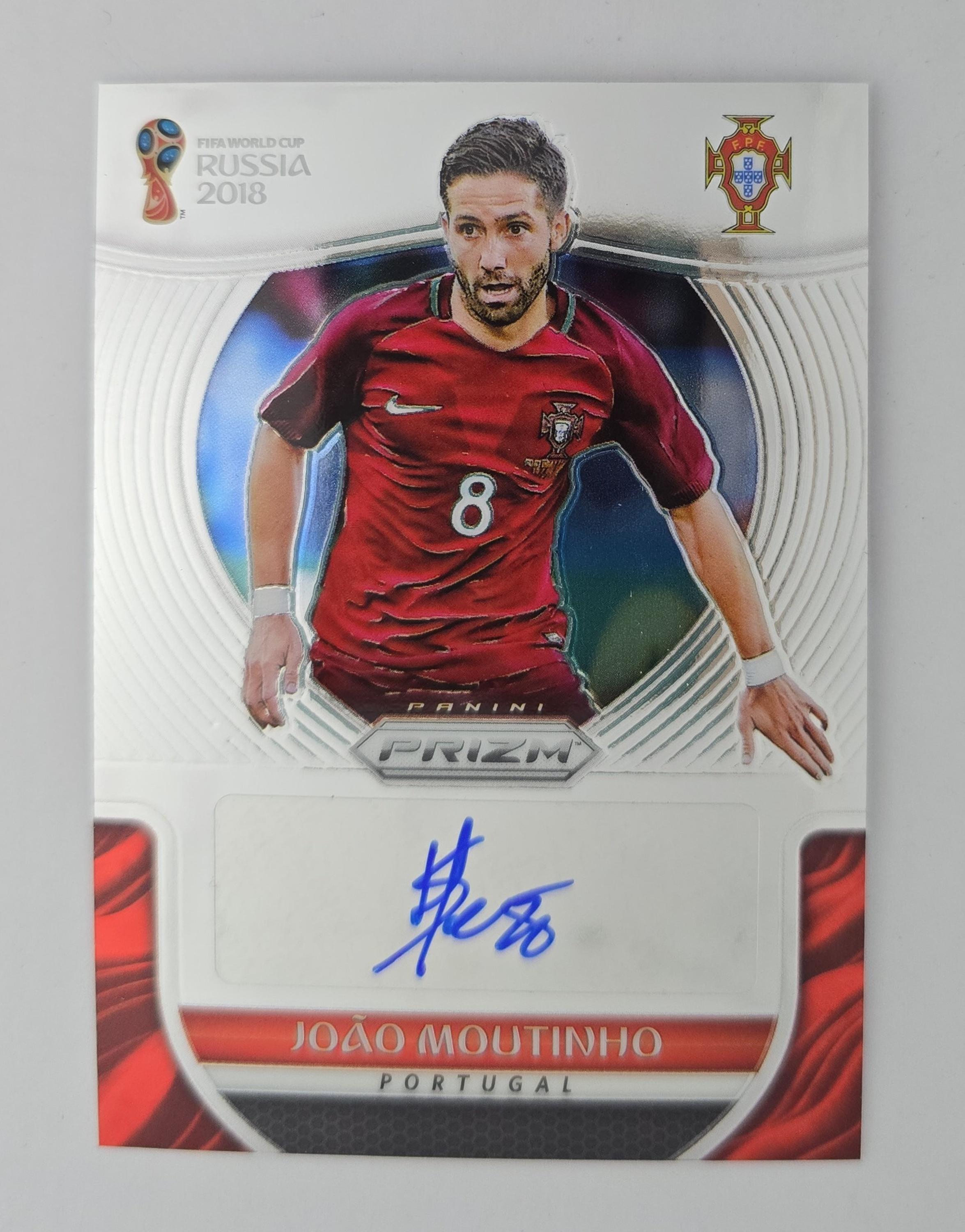 João Moutinho – 2018 Panini Prizm World Cup S-JMO – Portugal – On-Card Autograph