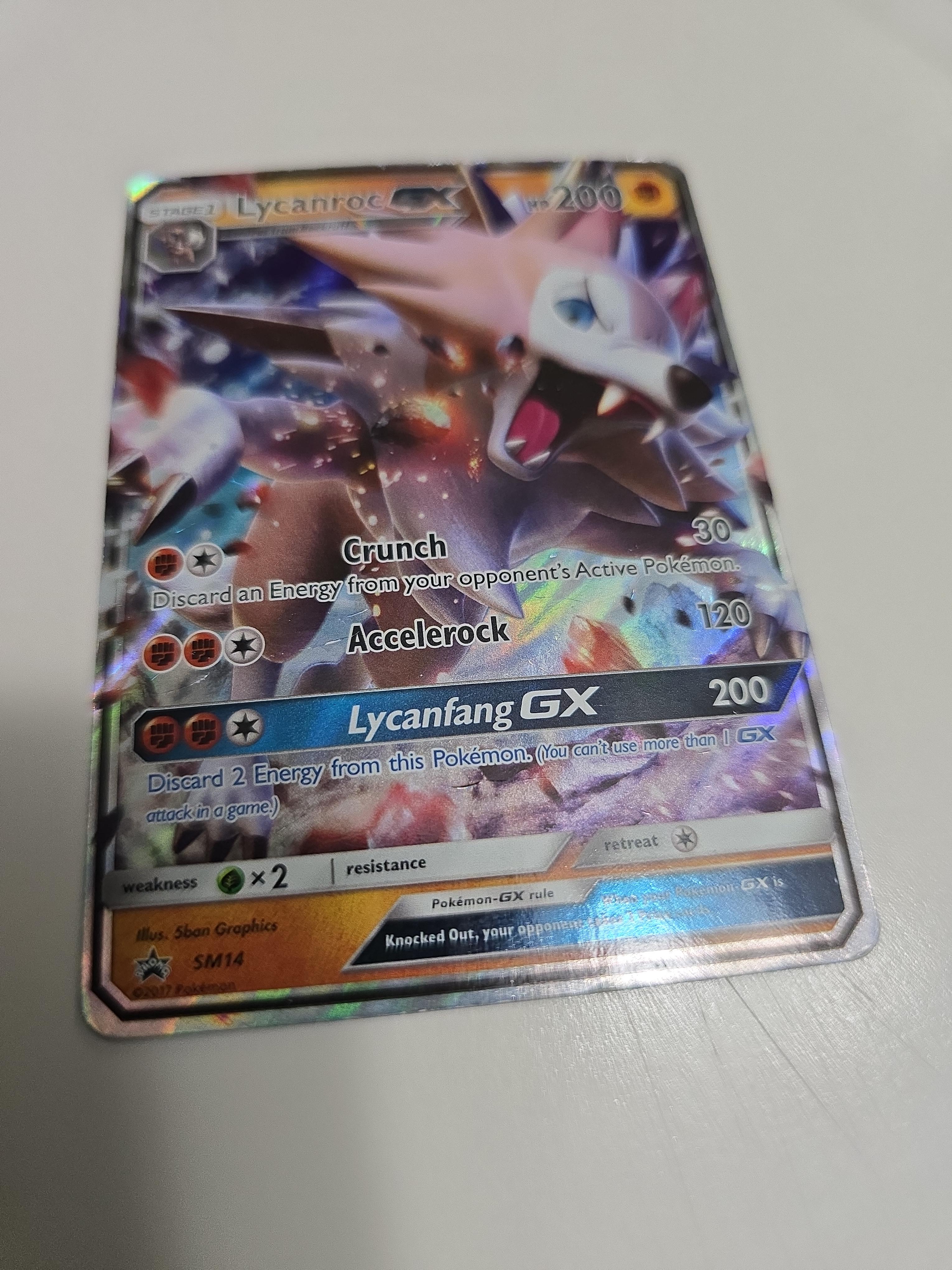Lycanroc GX – SM14 – Sun & Moon Black Star Promo – Fighting-Type GX Pokémon