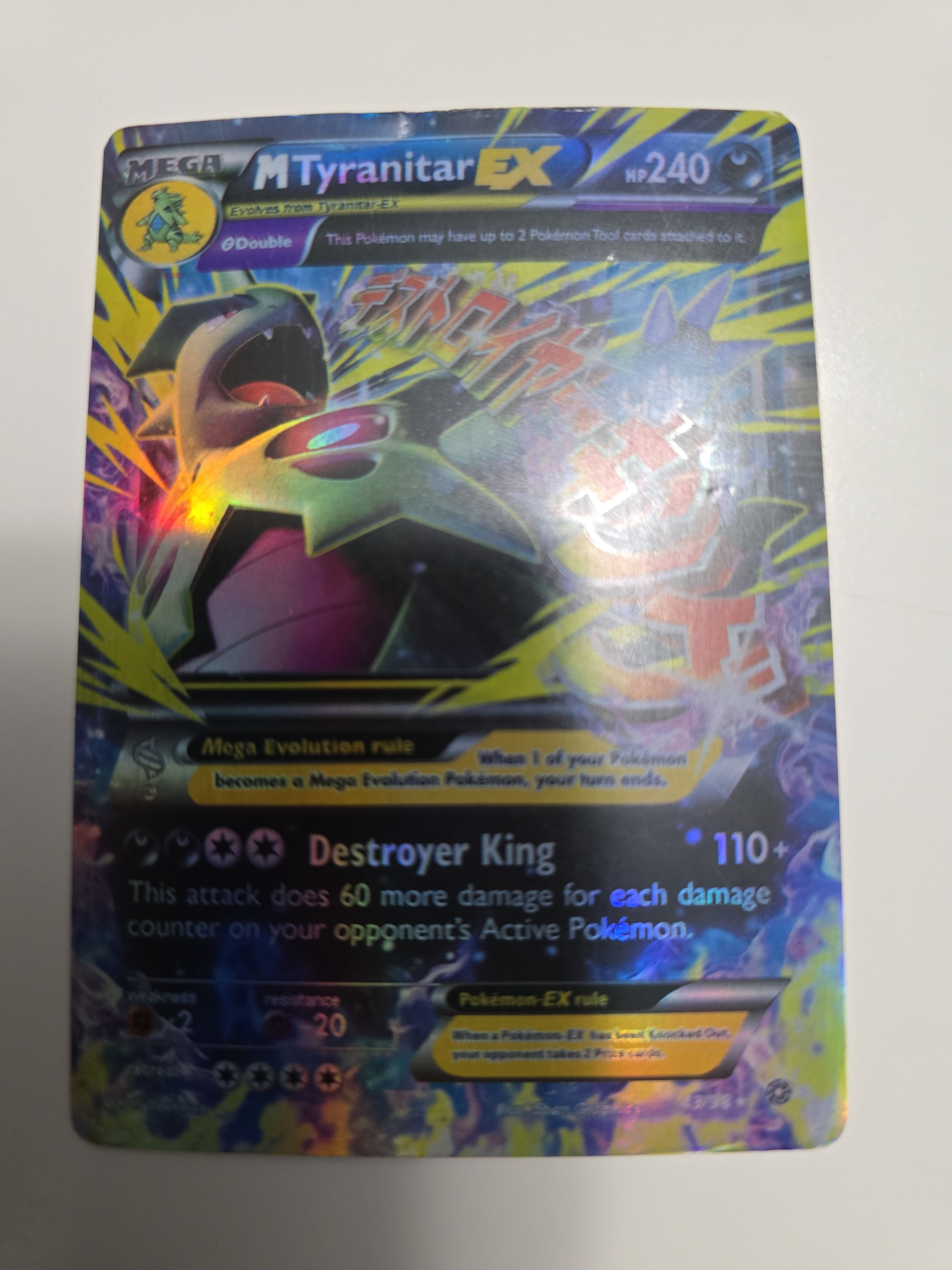 M Tyranitar EX Full Art – 43/98 - XY Breakthrough – Mega Pokémon EX