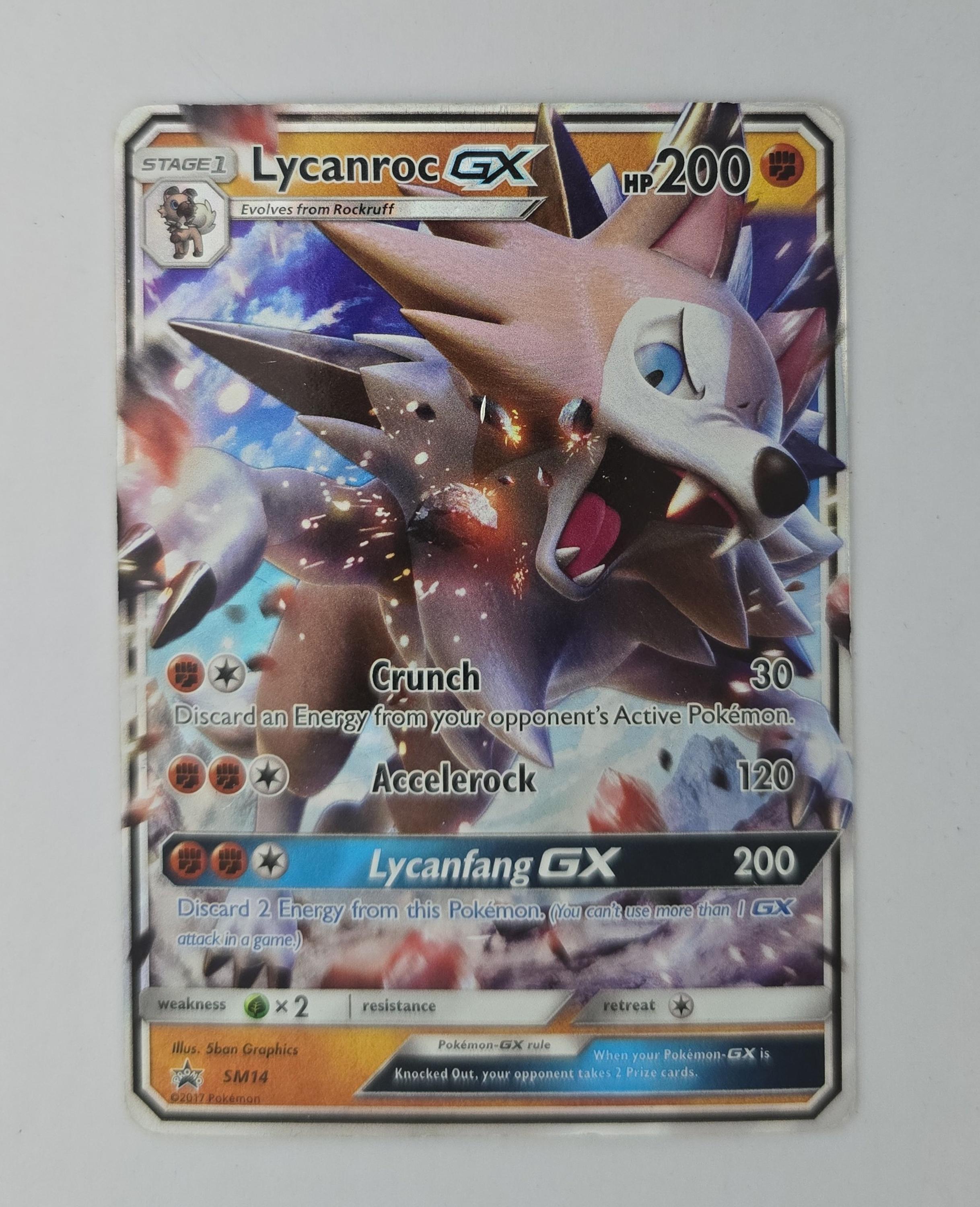 Lycanroc GX – SM14 – Sun & Moon Black Star Promo – Fighting-Type GX Pokémon