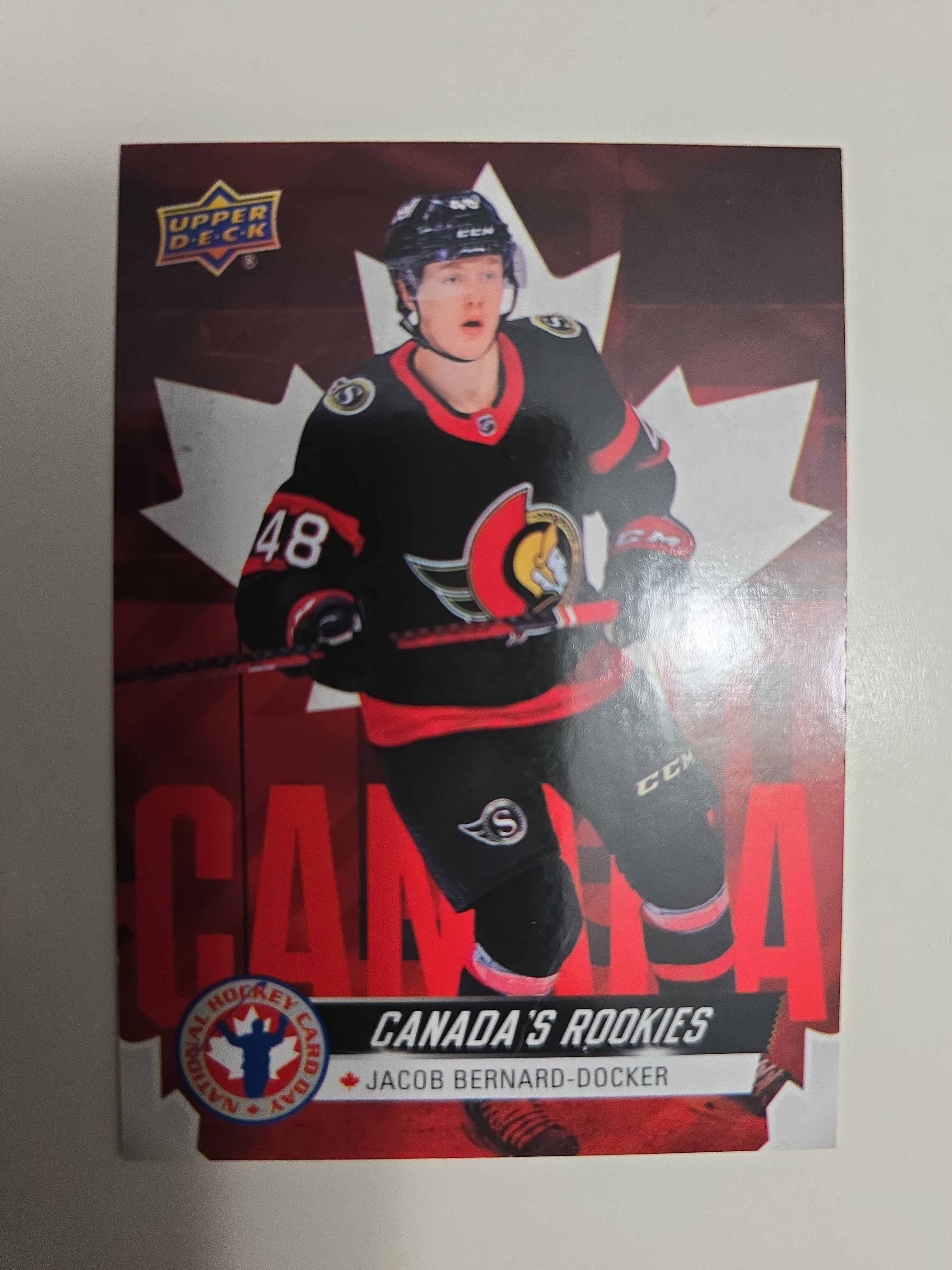 2022 Upper Deck Canada’s Rookies Jacob Bernard-Docker CAN-2 – Ottawa Senators