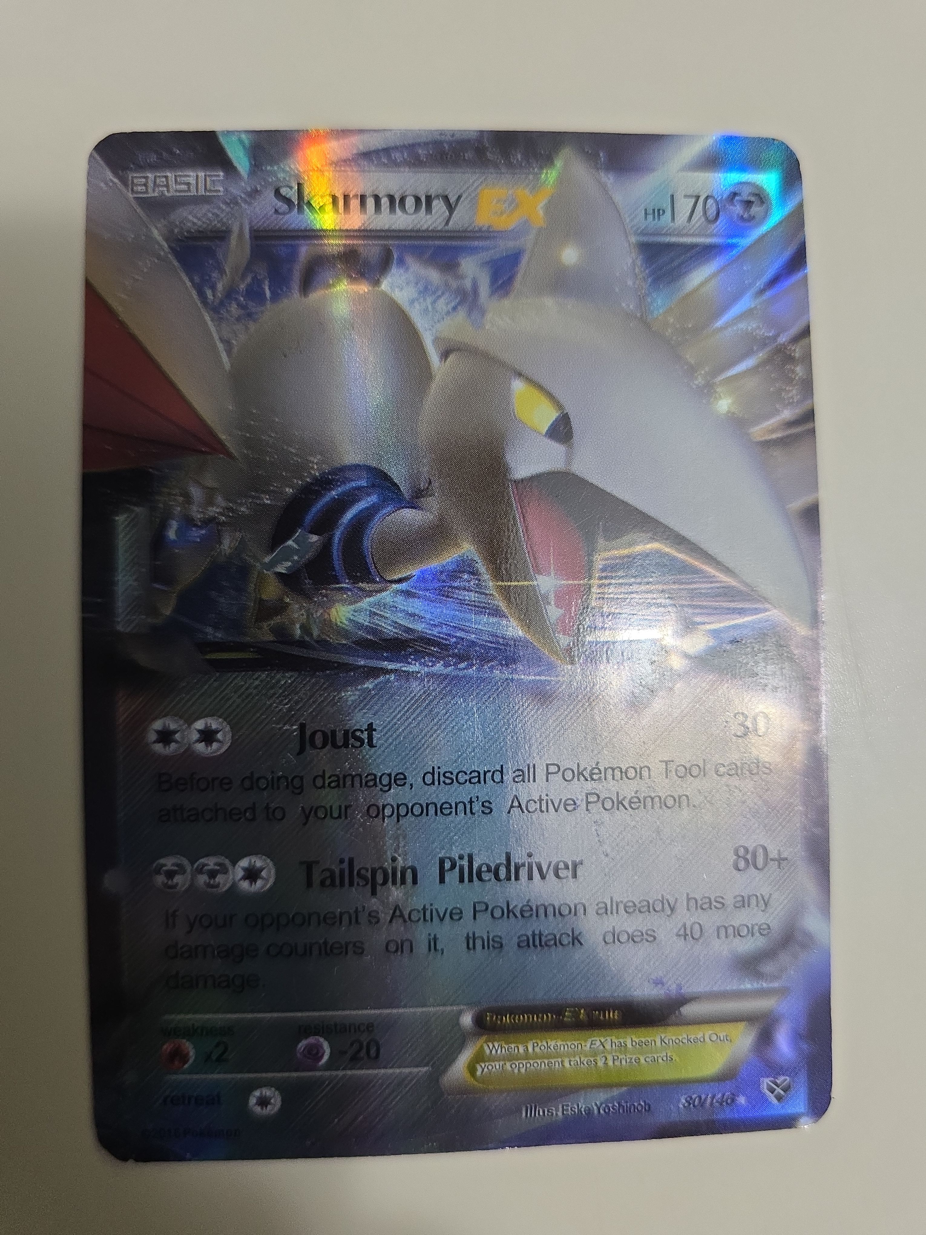 Skarmory EX – 80/146 – XY: Steam Siege – Full Art Pokémon EX