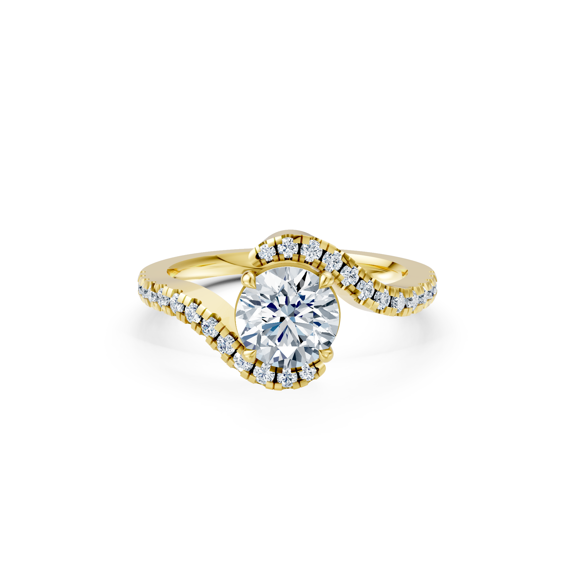 Gold Diamond Engagement Ring