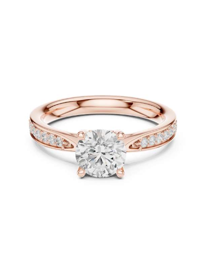 Rose Gold Diamond Engagement Ring