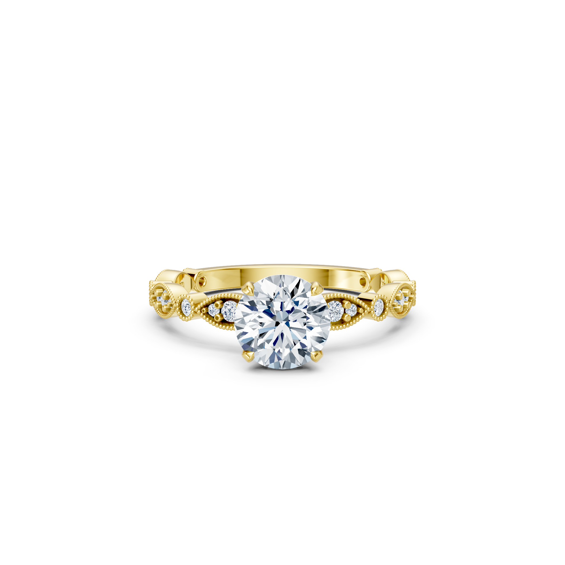 Gold Diamond Engagement Ring
