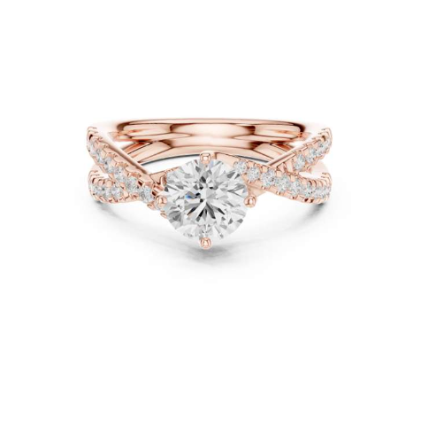 Rose Gold Diamond Engagement Ring