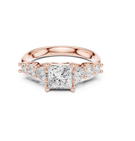Rose Gold Diamond Engagement Ring