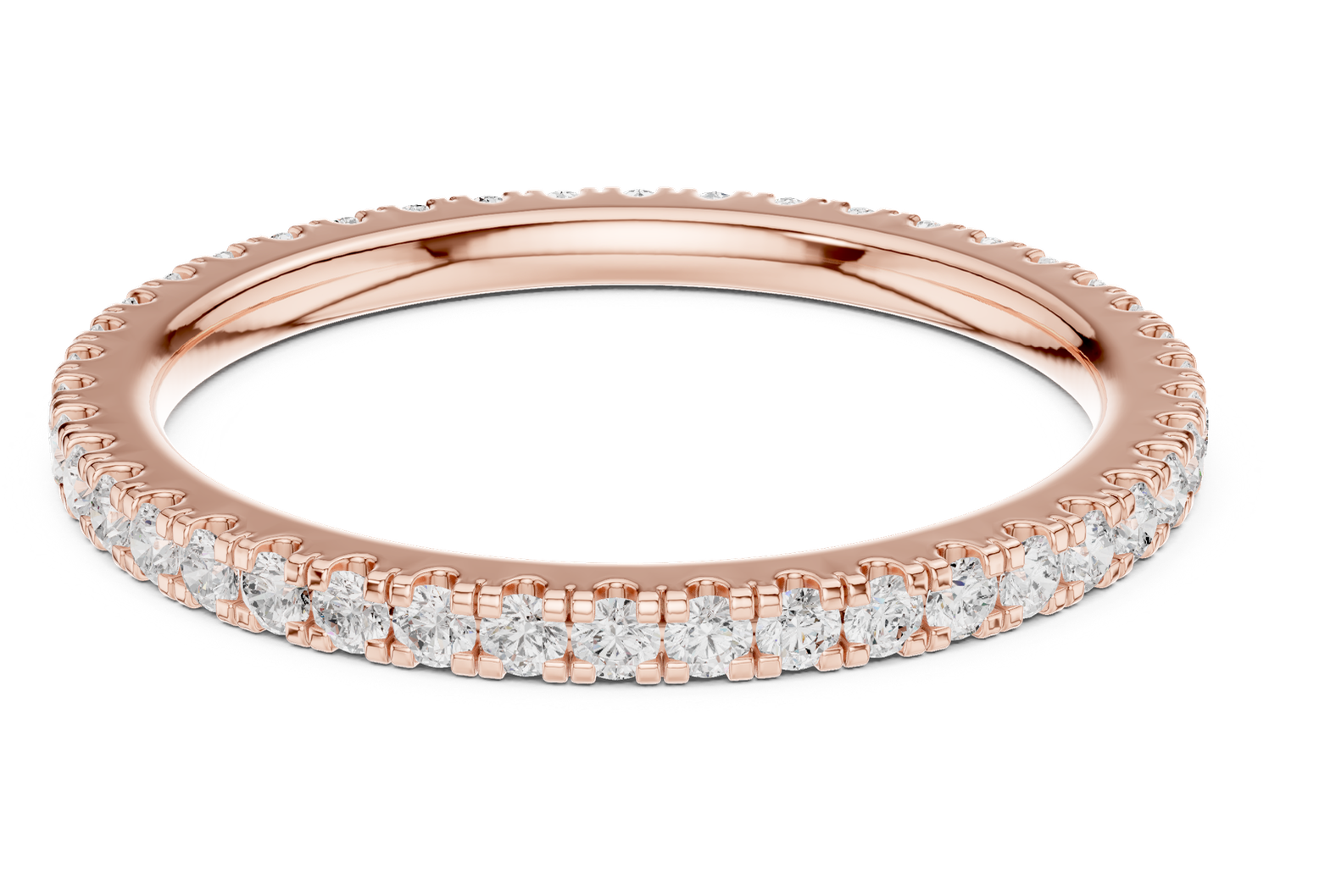 Rose Gold Diamond Eternity Band