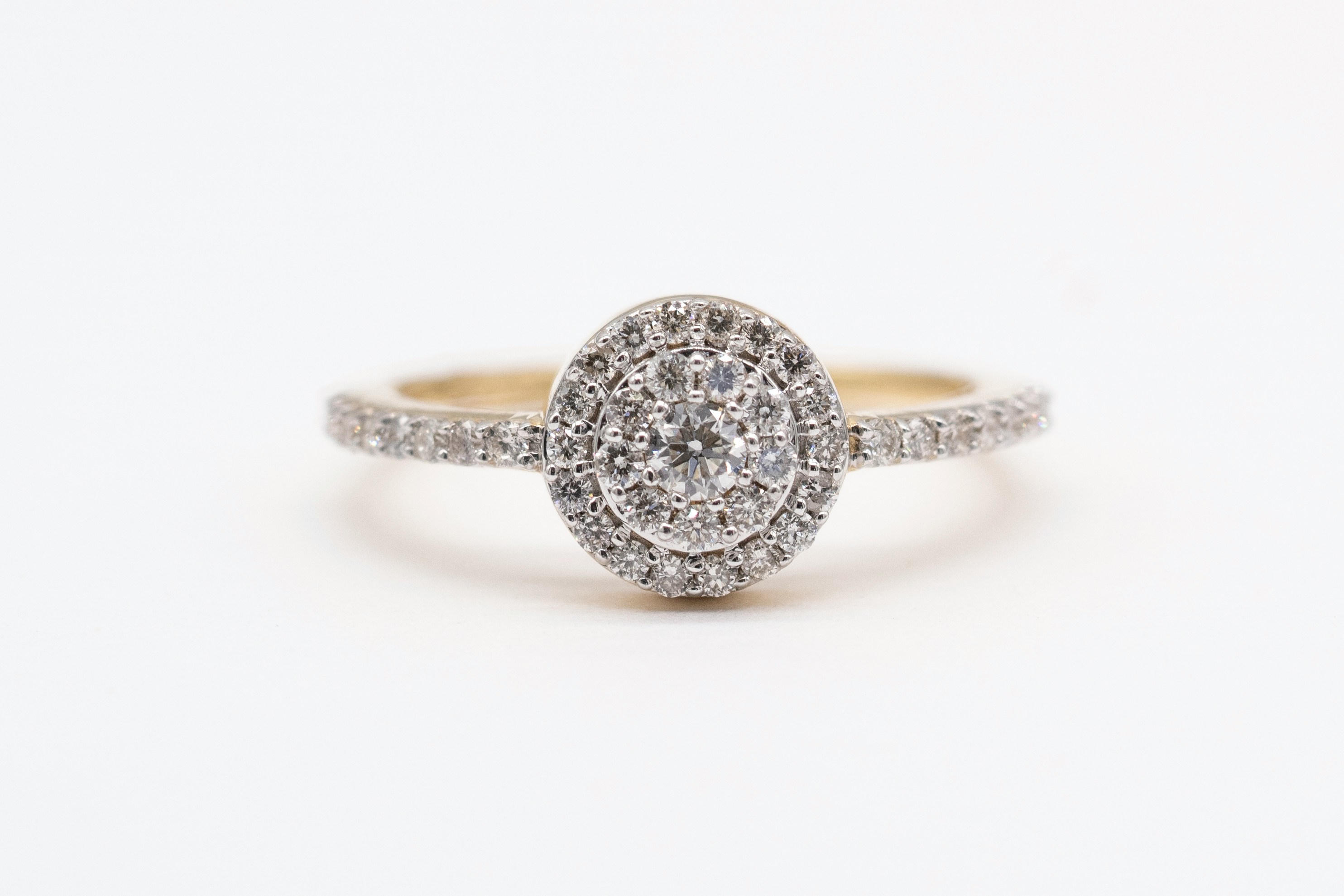Diamond Halo Engagement Ring