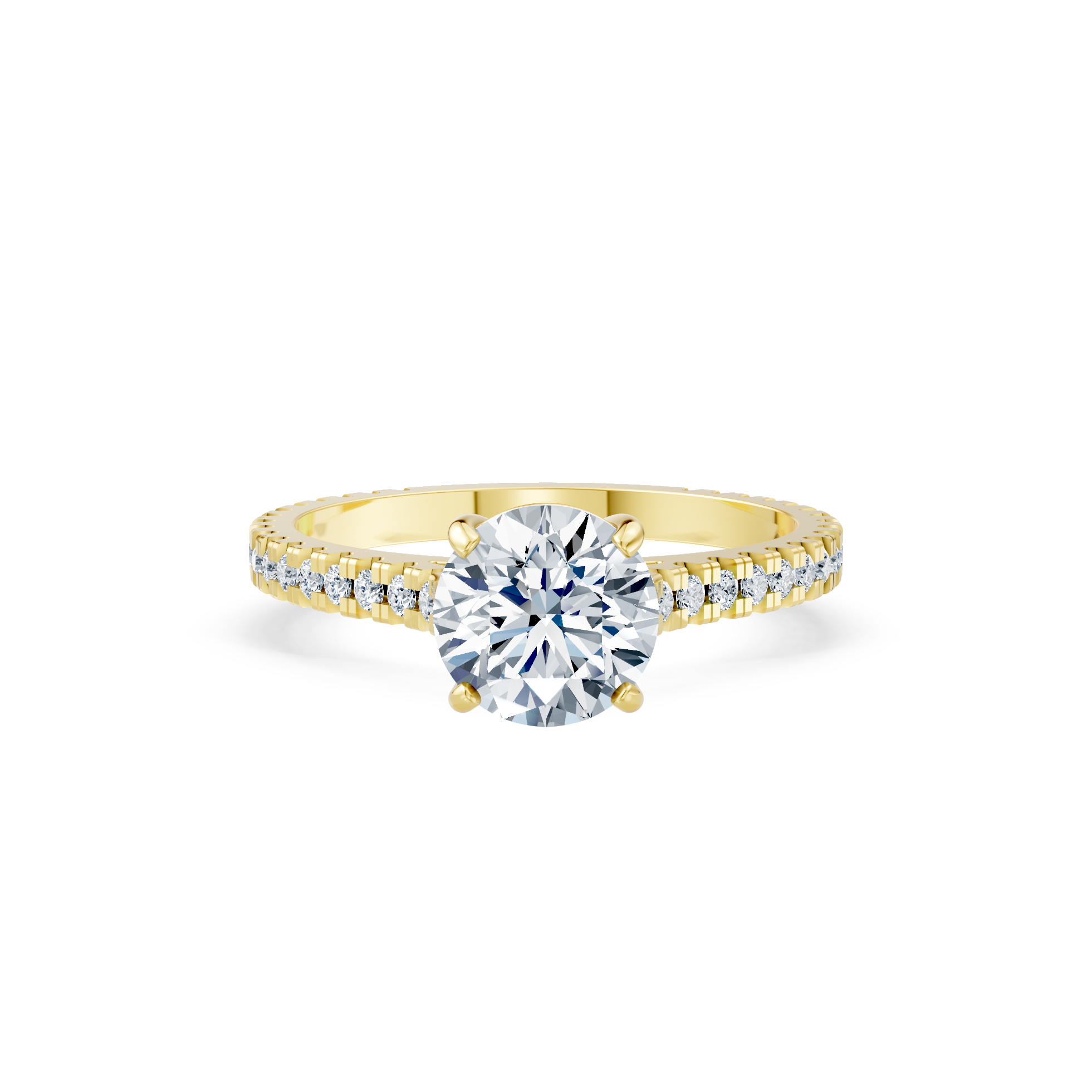 Gold Diamond Engagement Ring