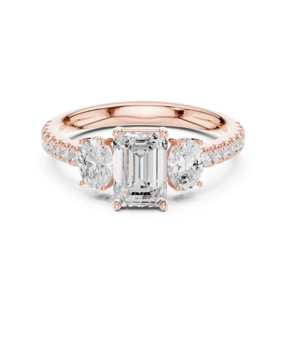 Emerald Cut Diamond Engagement Ring