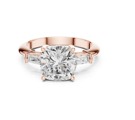 Rose Gold Diamond Engagement Ring