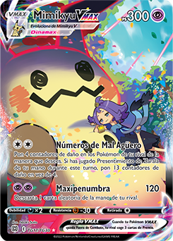 Mimikyu VMAX Full Art (Alterno) en español