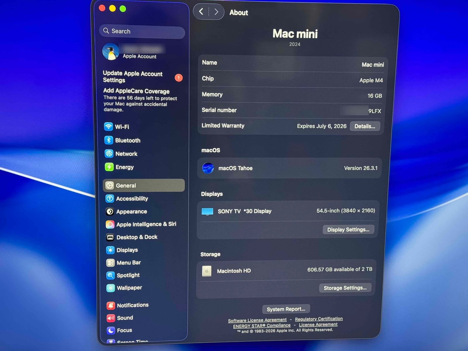 2024 Apple Mac Mini M4 - 16GB RAM - 2TB SSD