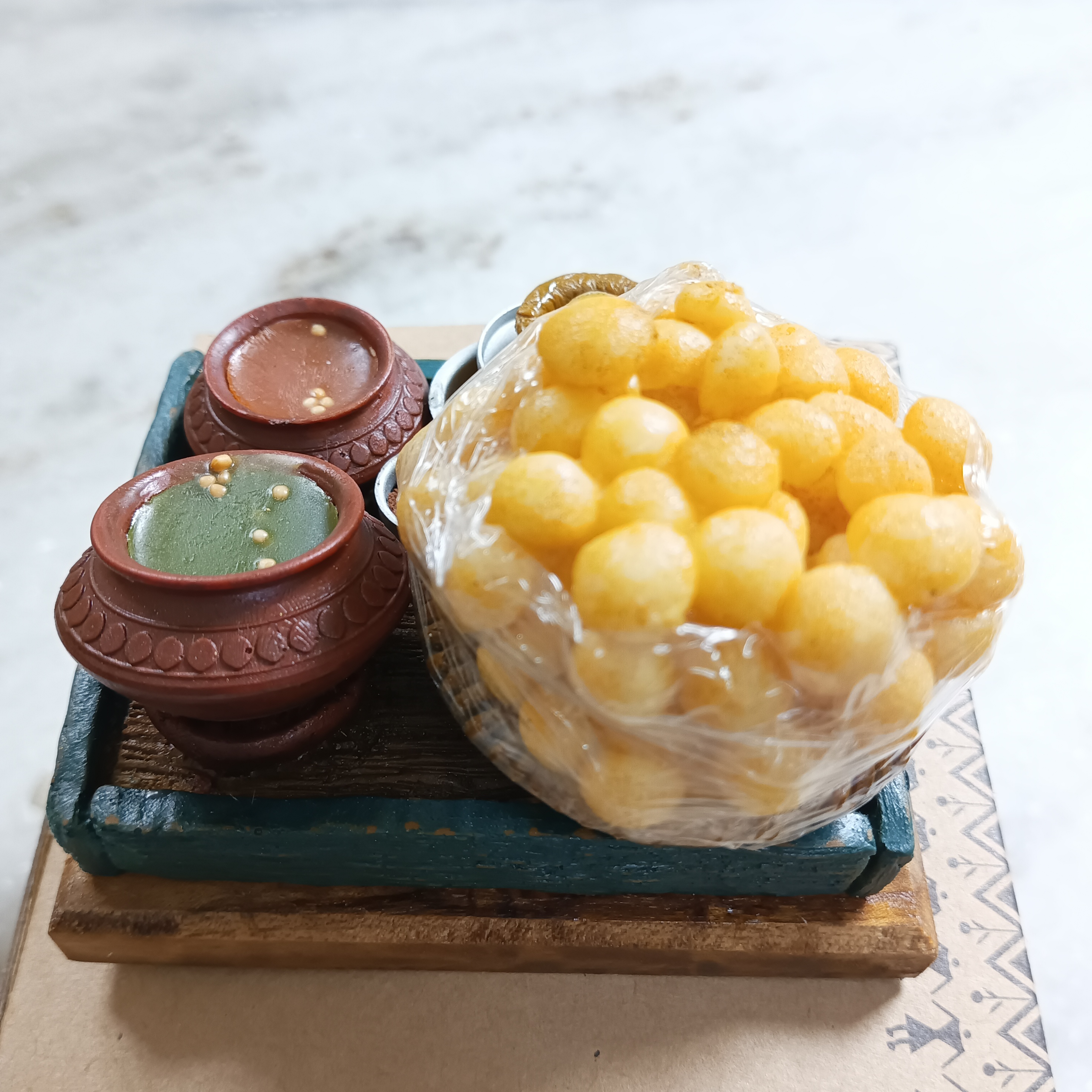 Pani Puri ka Thela Miniature Set