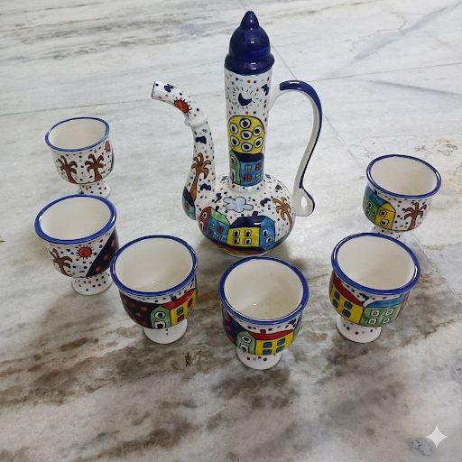 Handpainted Ceramic Tea Set