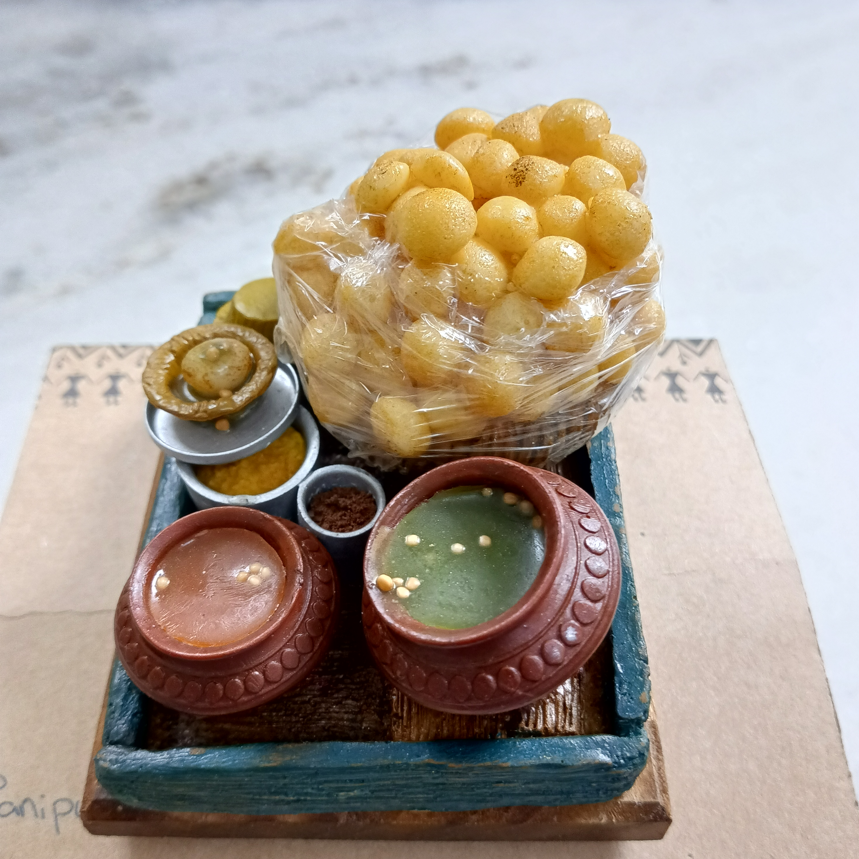 Pani Puri ka Thela Miniature Set