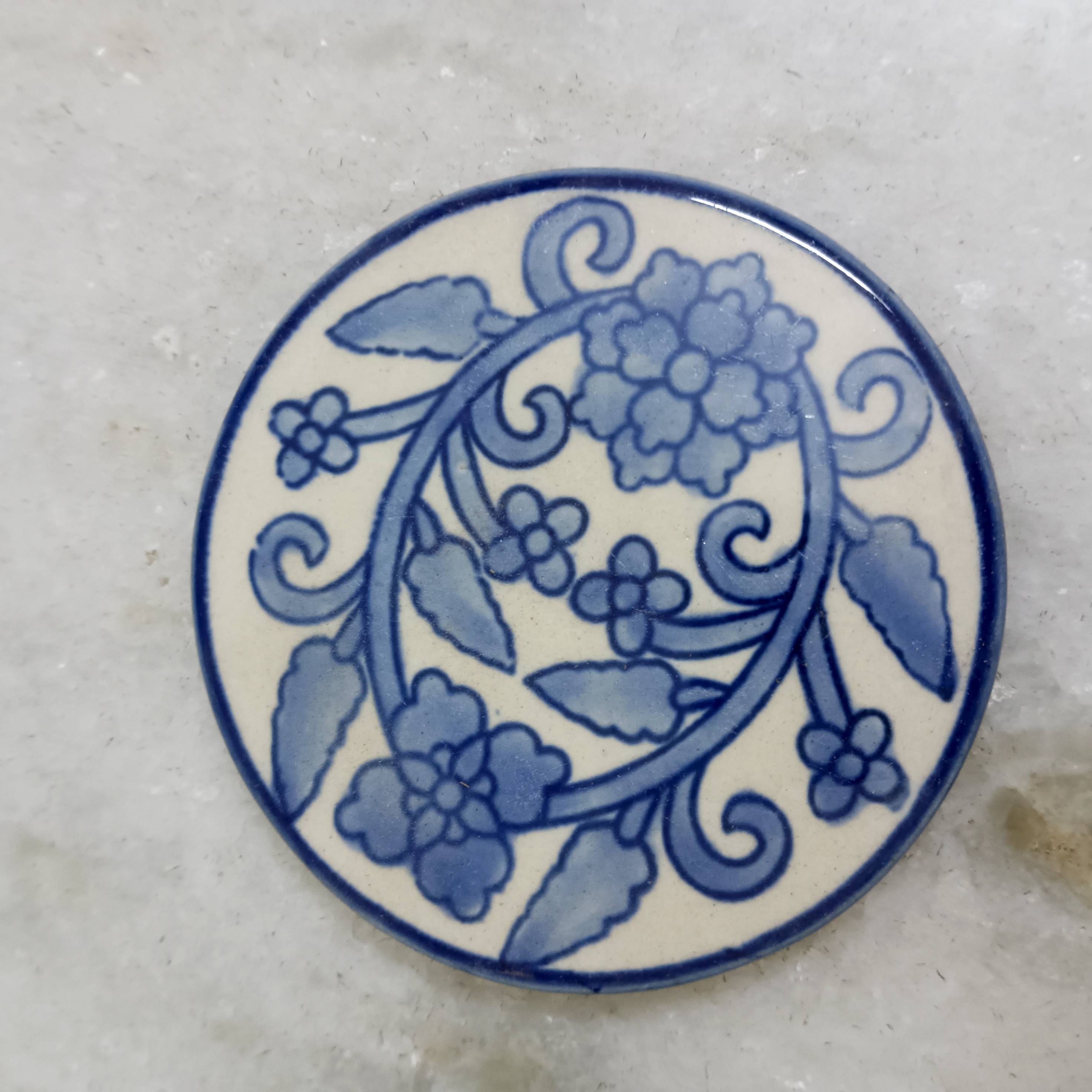 Hand-painted Ceramic Coaster - Flower 5