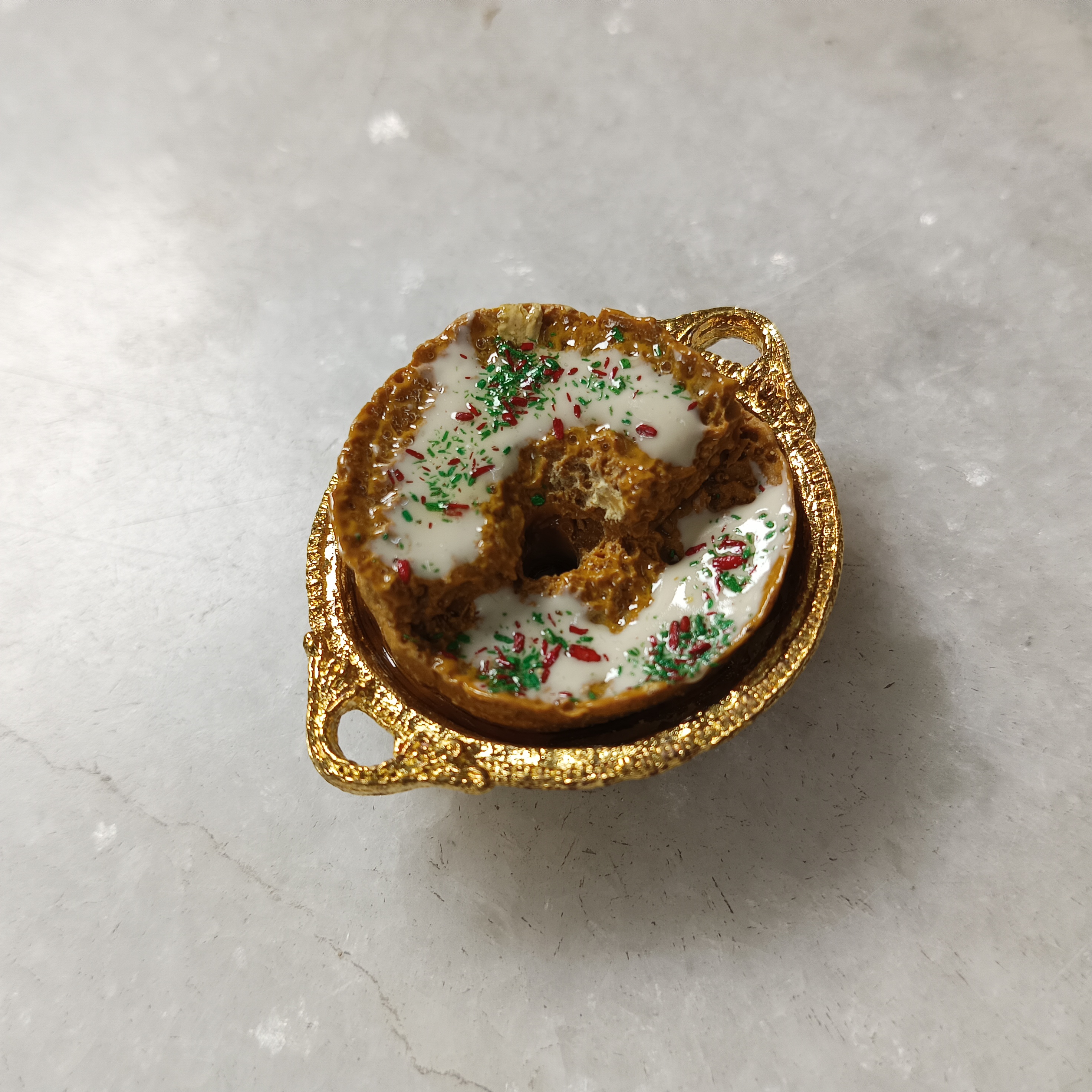 Miniature Ghevar Fridge Magnet