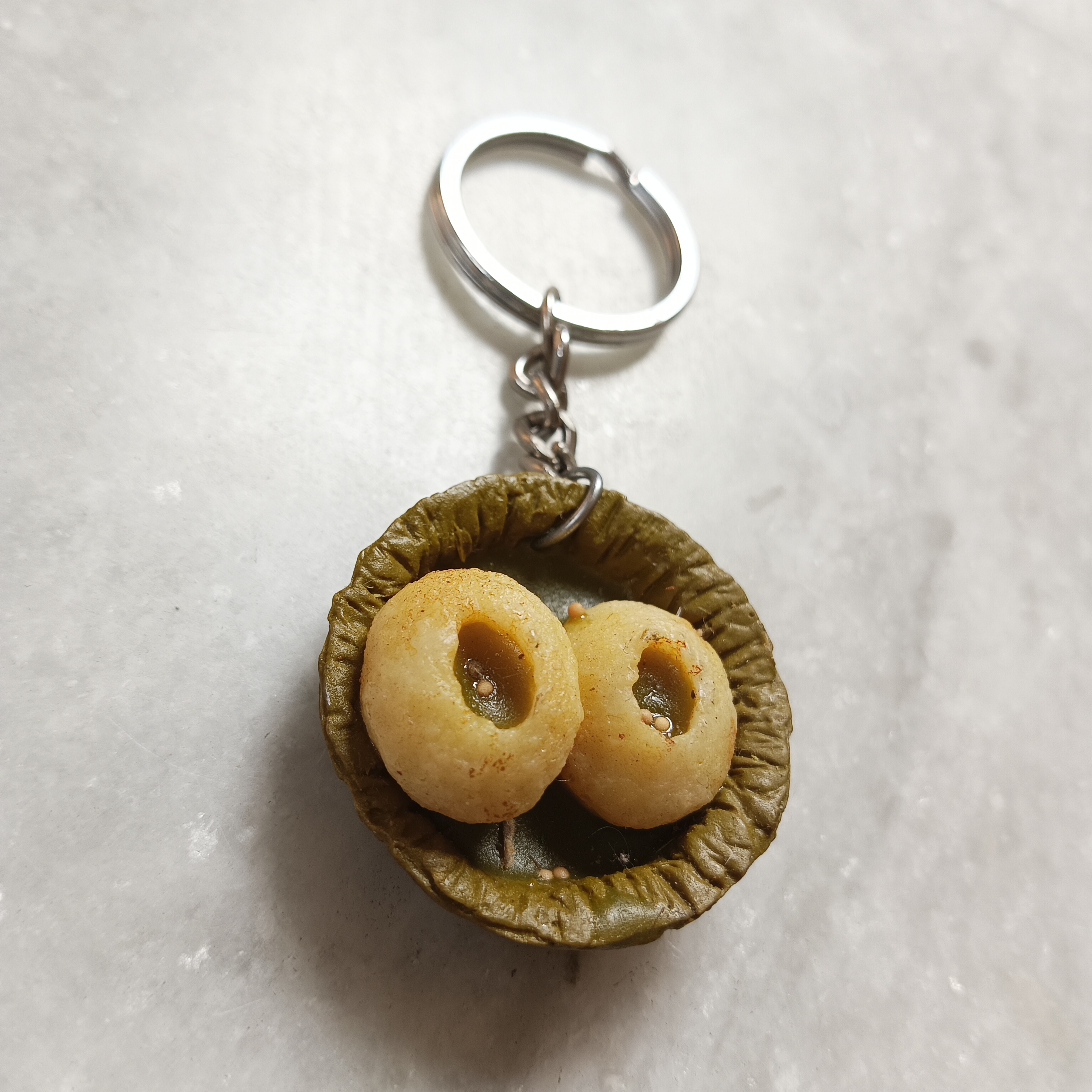 Miniature Pani Puri Keychain