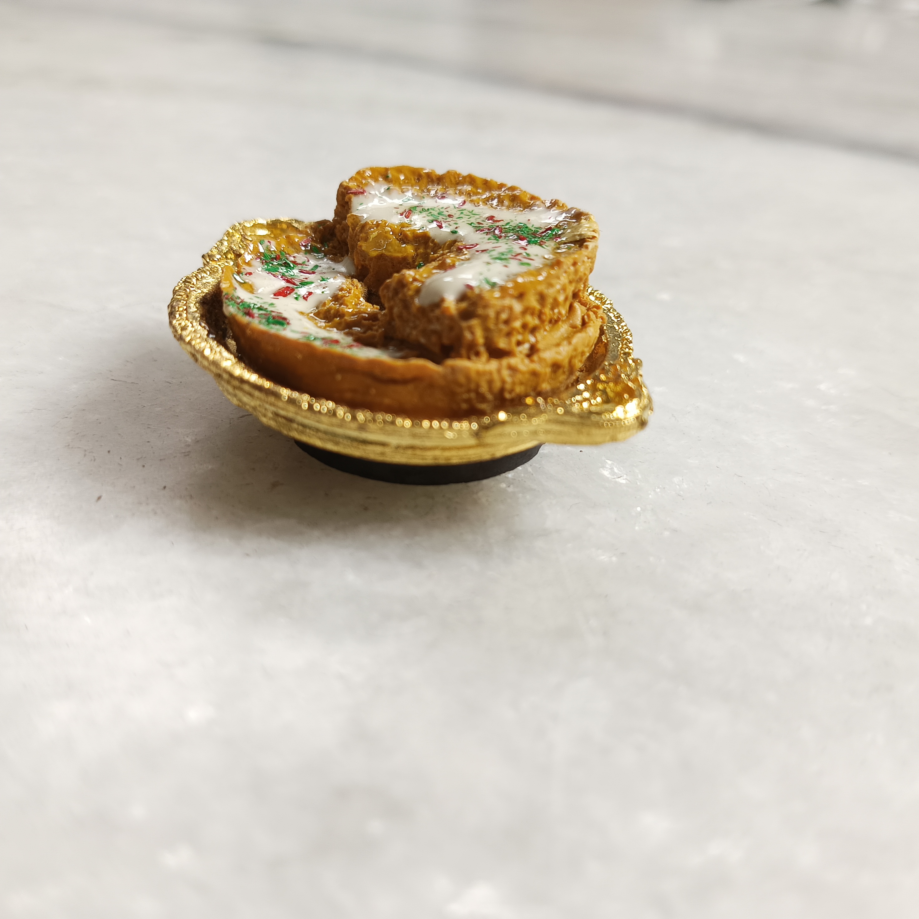 Miniature Ghevar Fridge Magnet