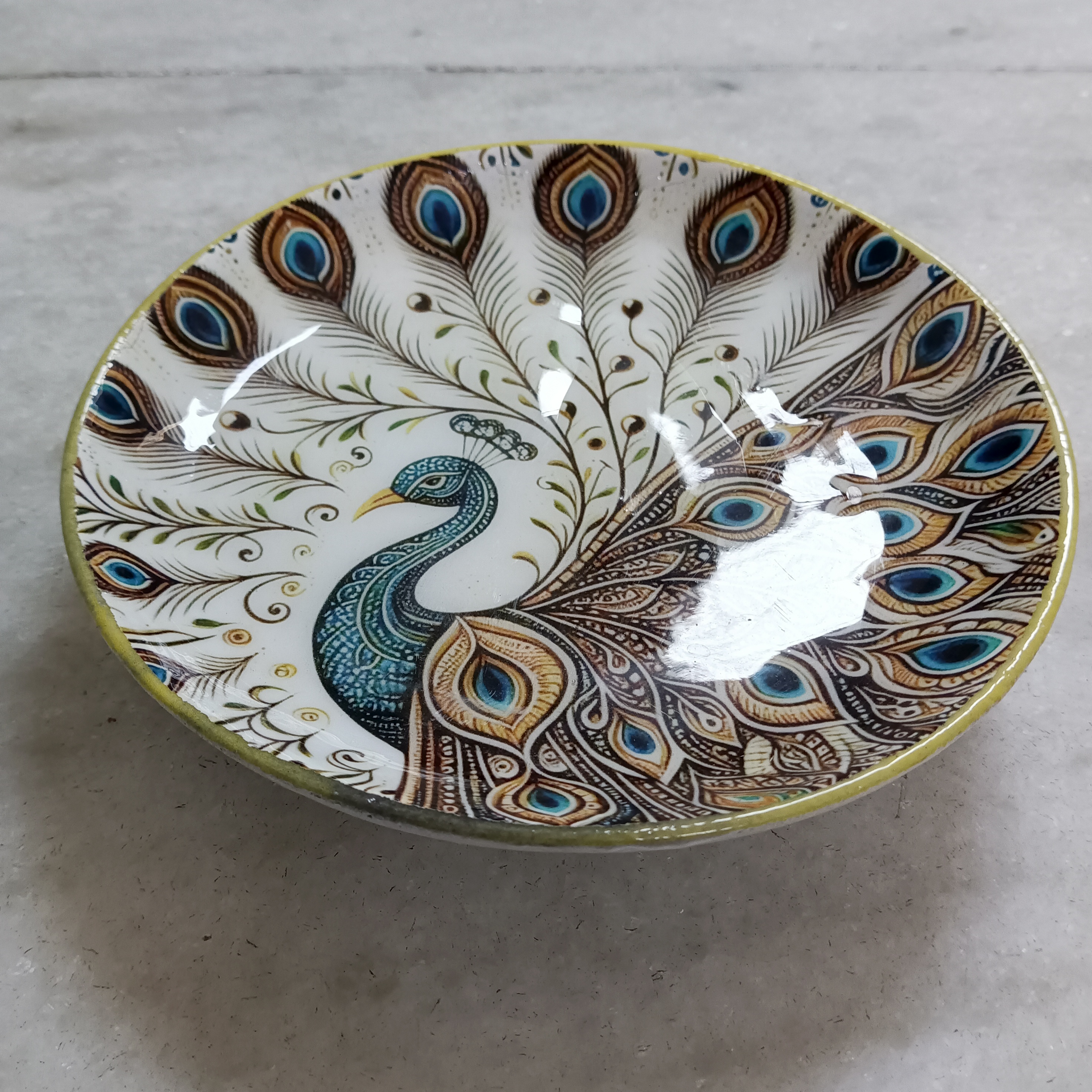 Peacock Ceramic Plate