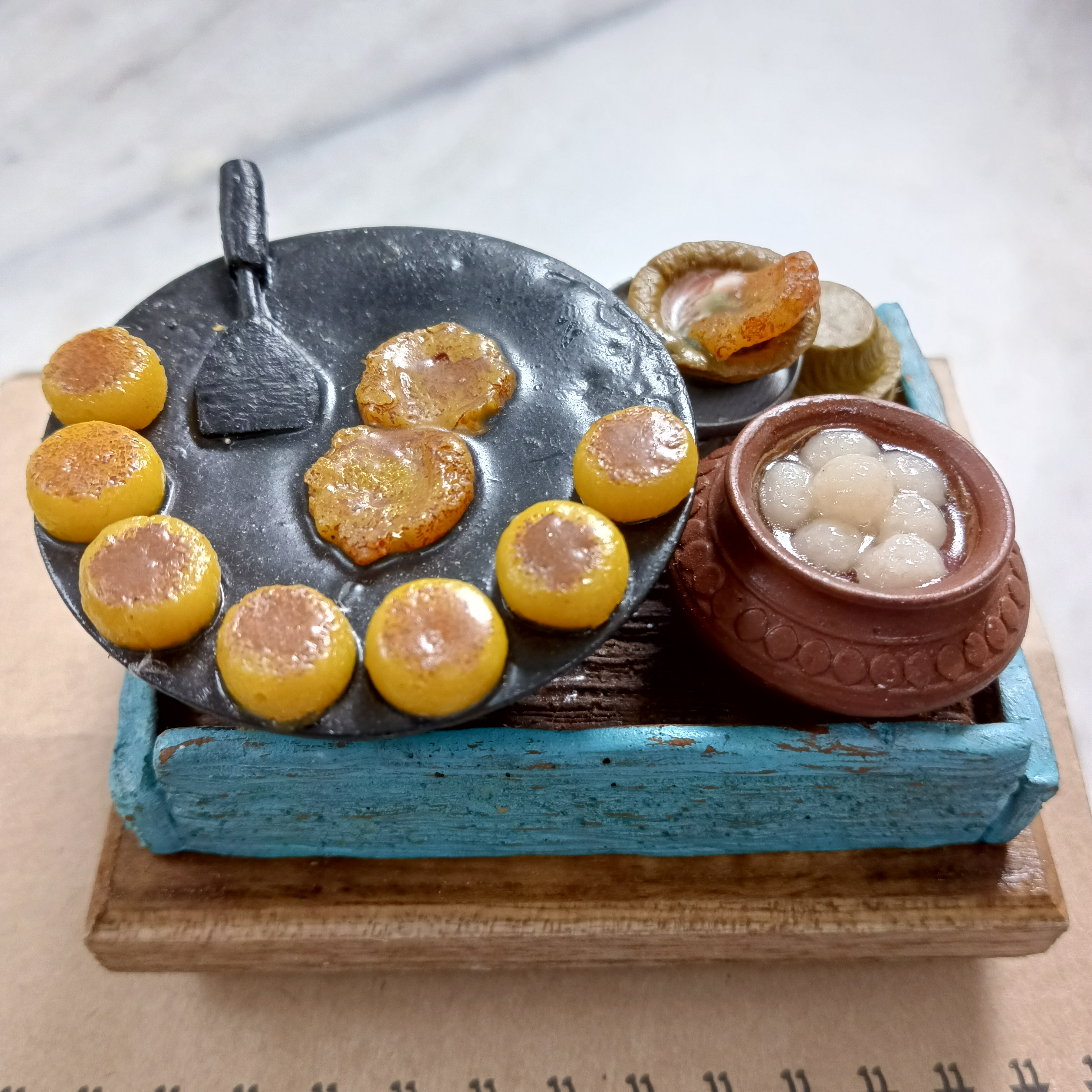 Aloo Tikki ka Thela Miniature Set