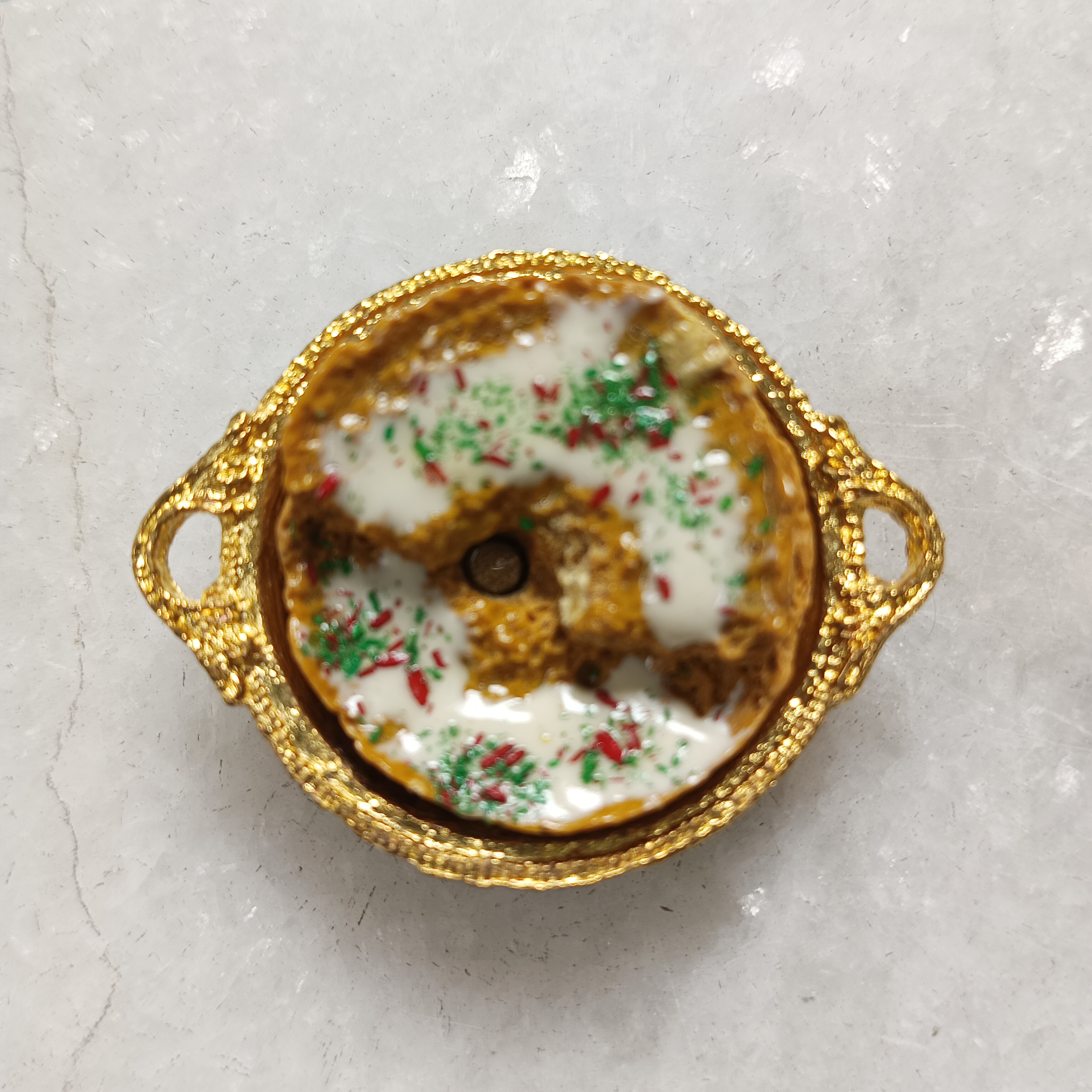 Miniature Ghevar Fridge Magnet