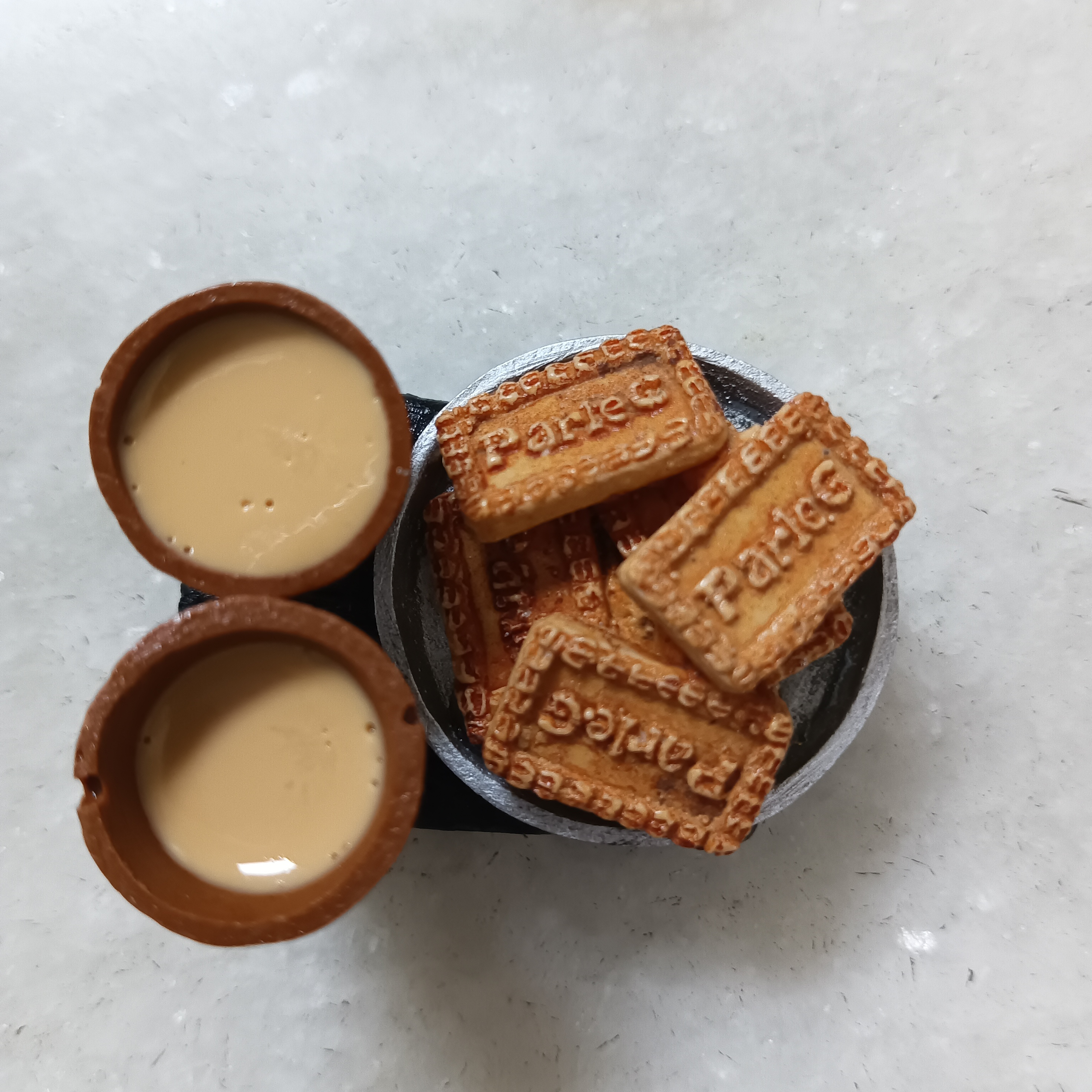 Miniature Chai and Biscuit Fridge Magnet