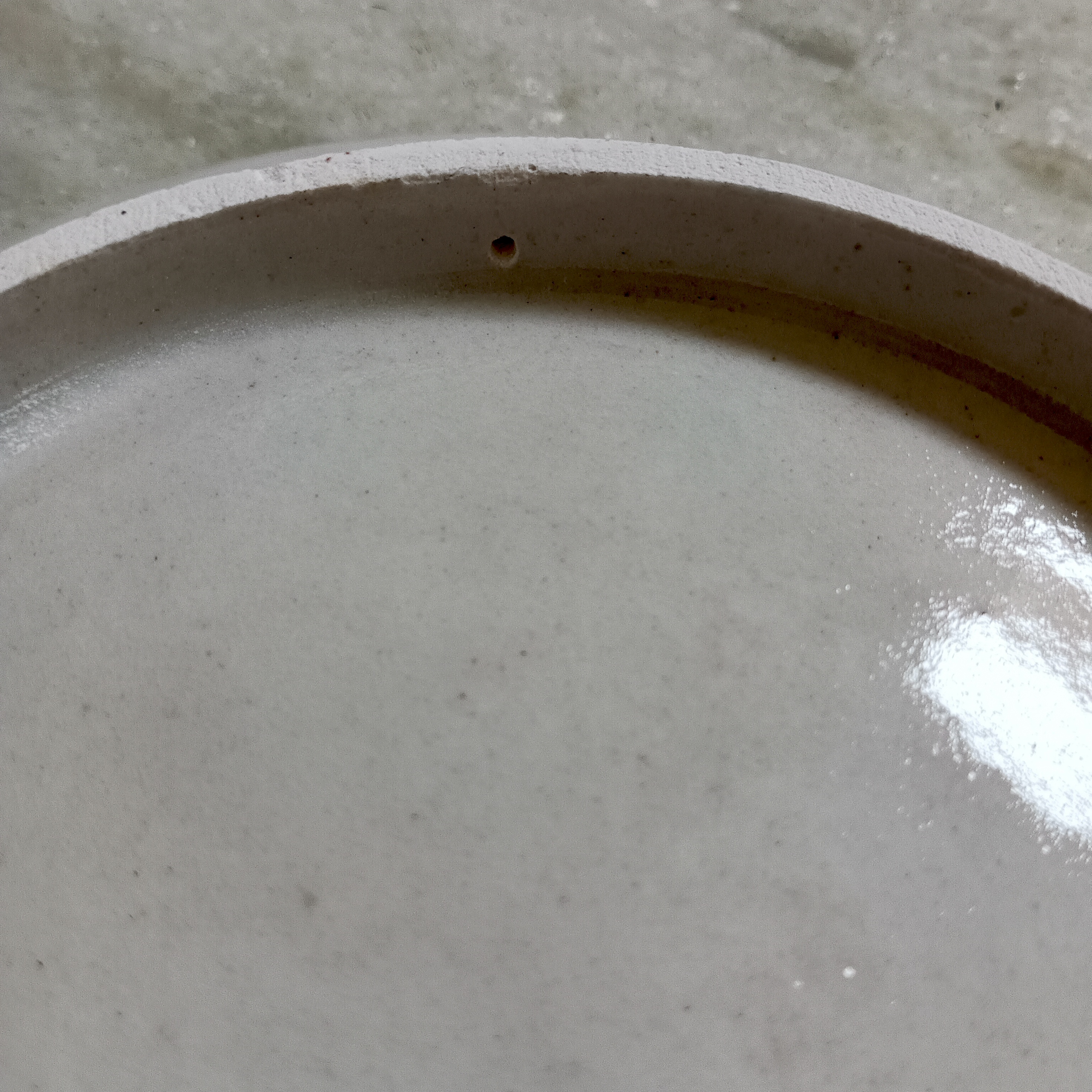 Hand-Painted Ceramic Plate - Yellow