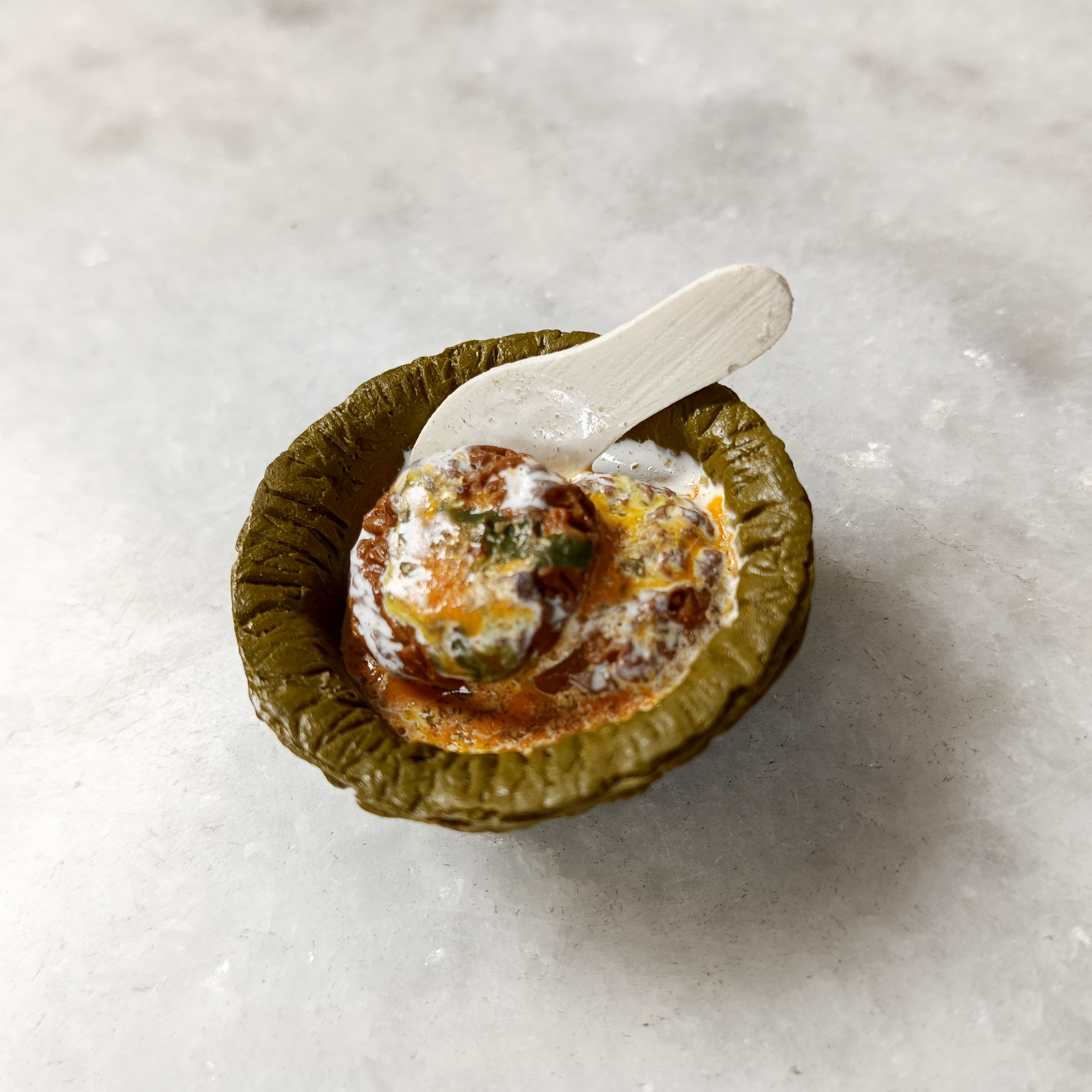 Miniature Aloo Tikki Fridge Magnet